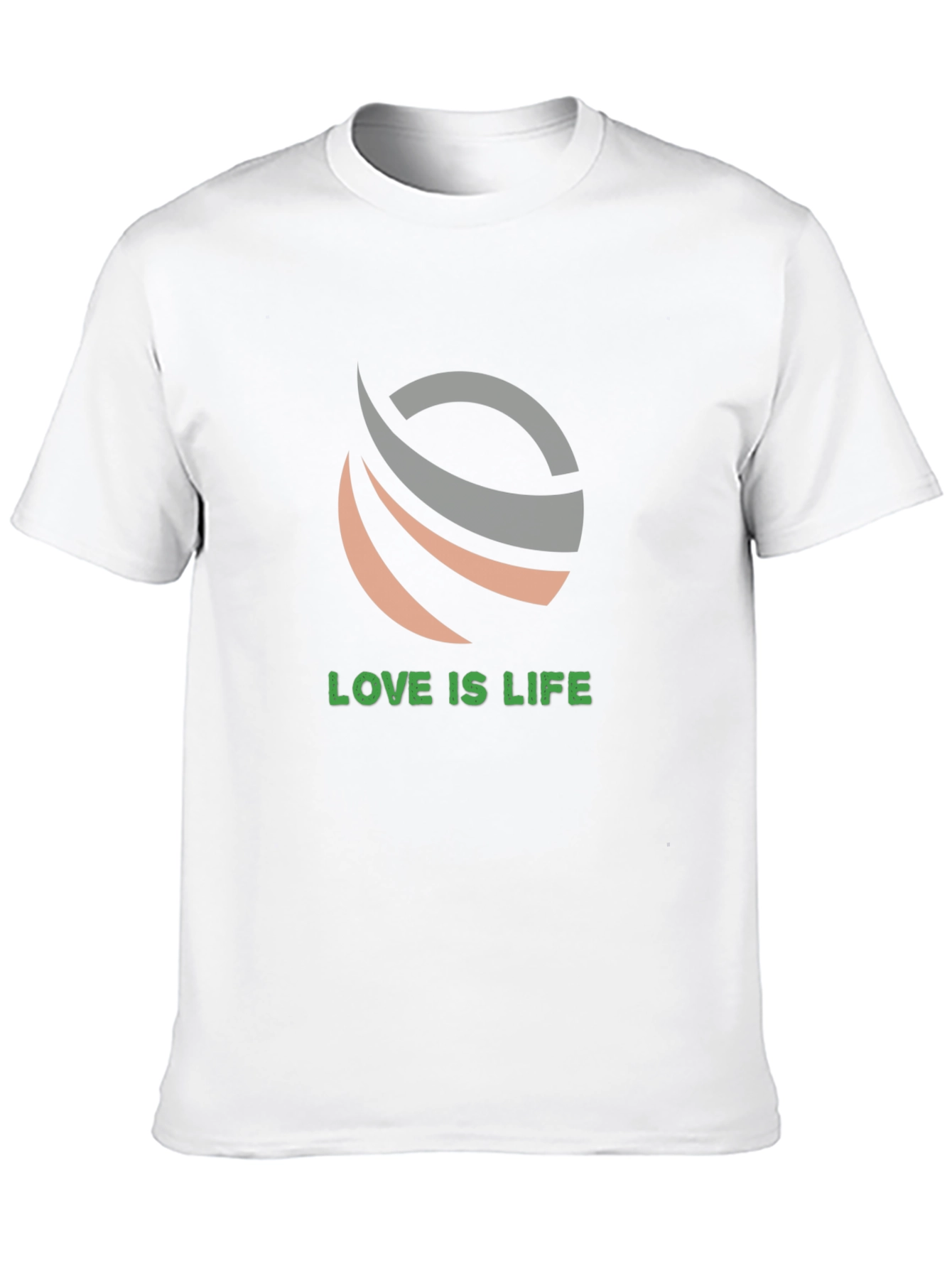 Love is Life T-Shirt - Black Crew Neck Tee