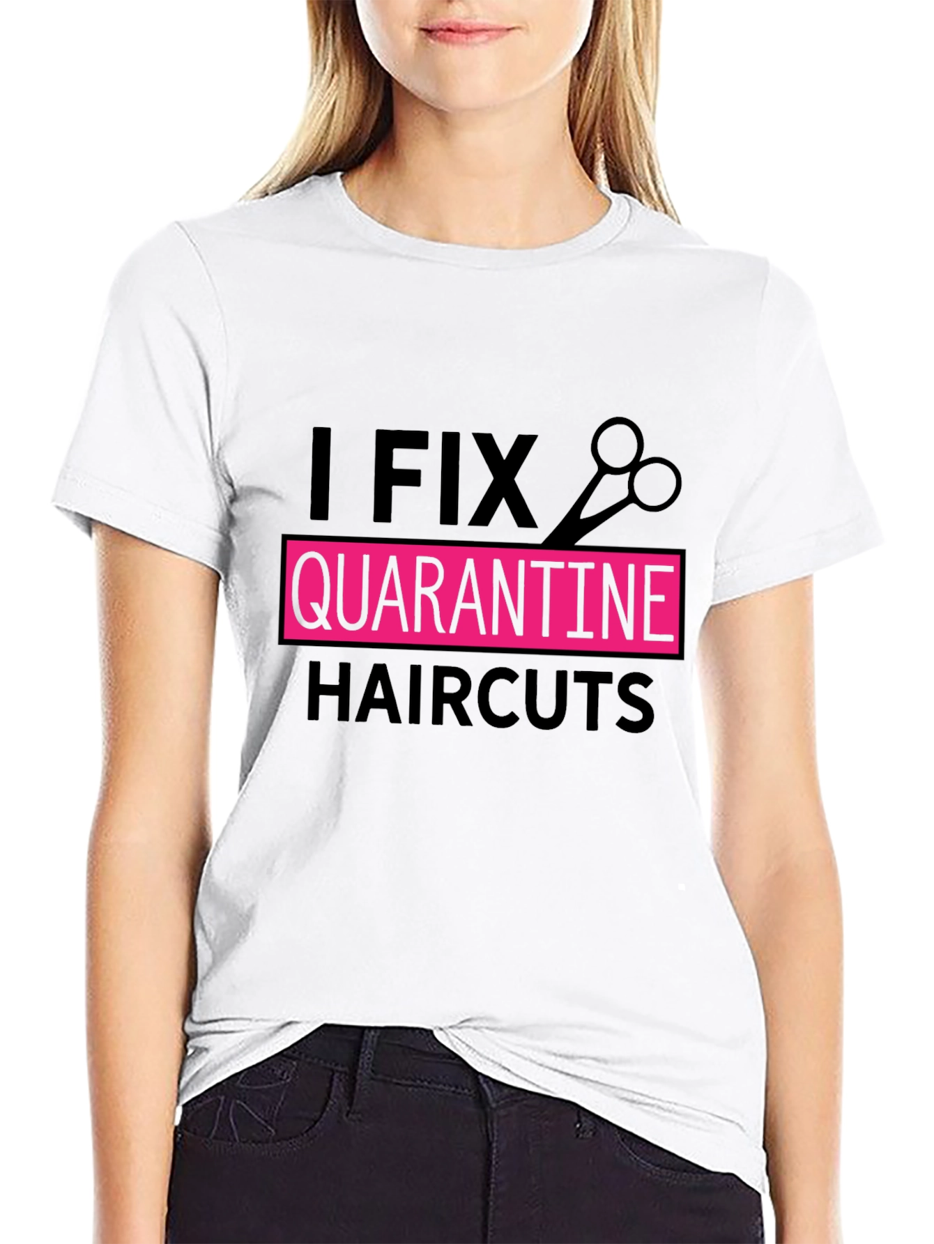 I Fix Quarantine Haircuts T-Shirt Barber Tee