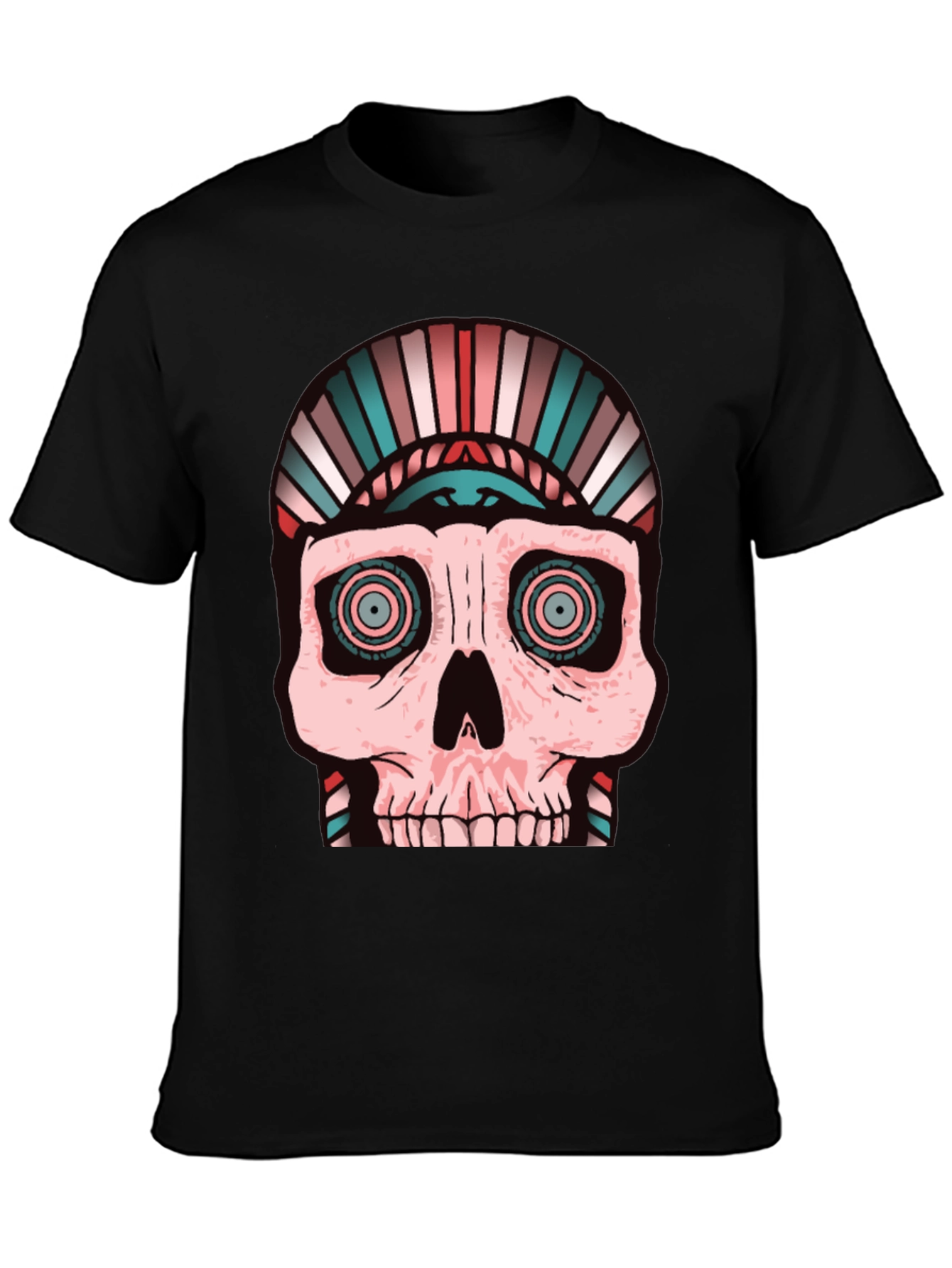 Skull Graphic Tee - Black