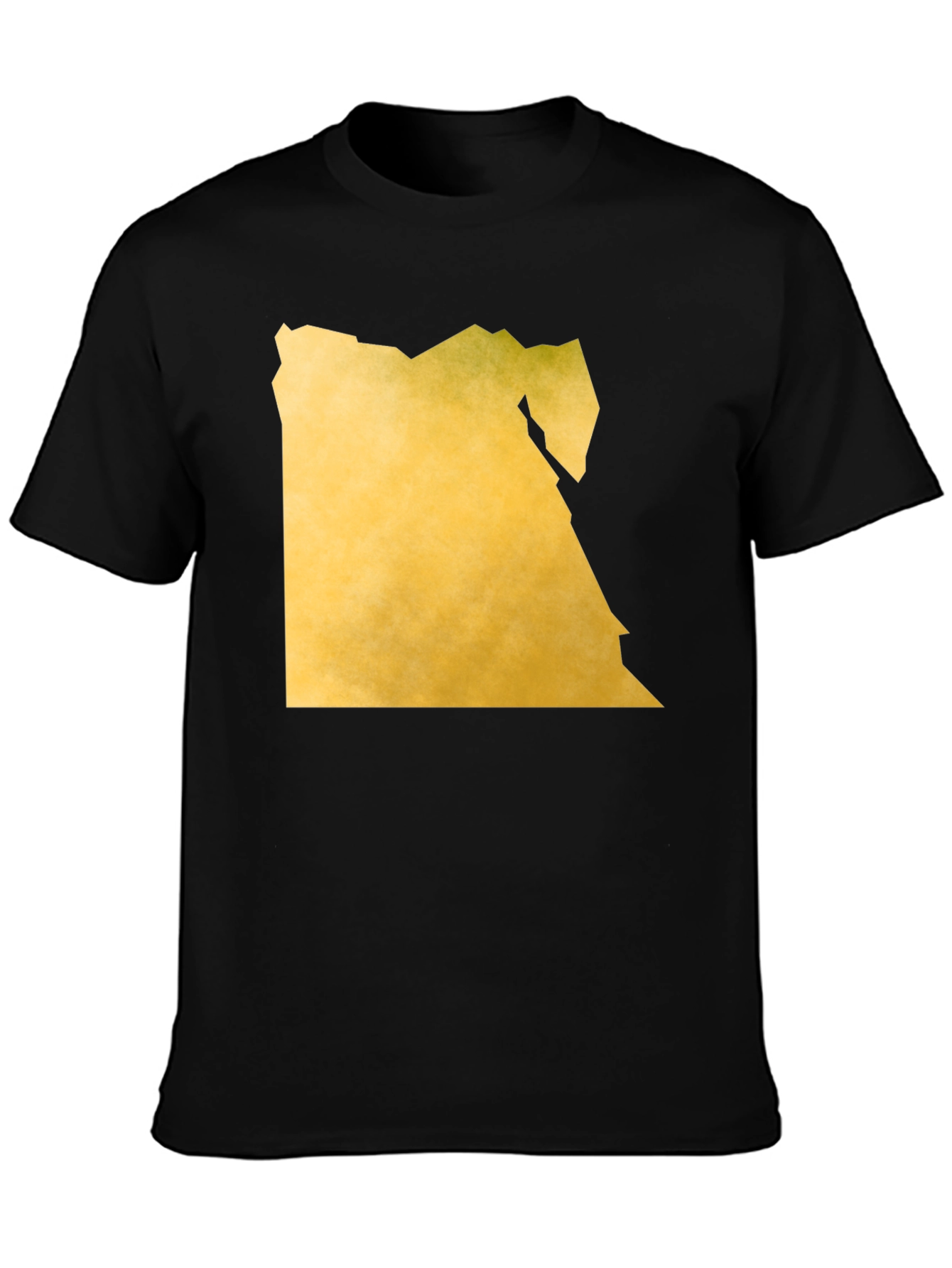Egypt Map Tee - Black Graphic T-Shirt
