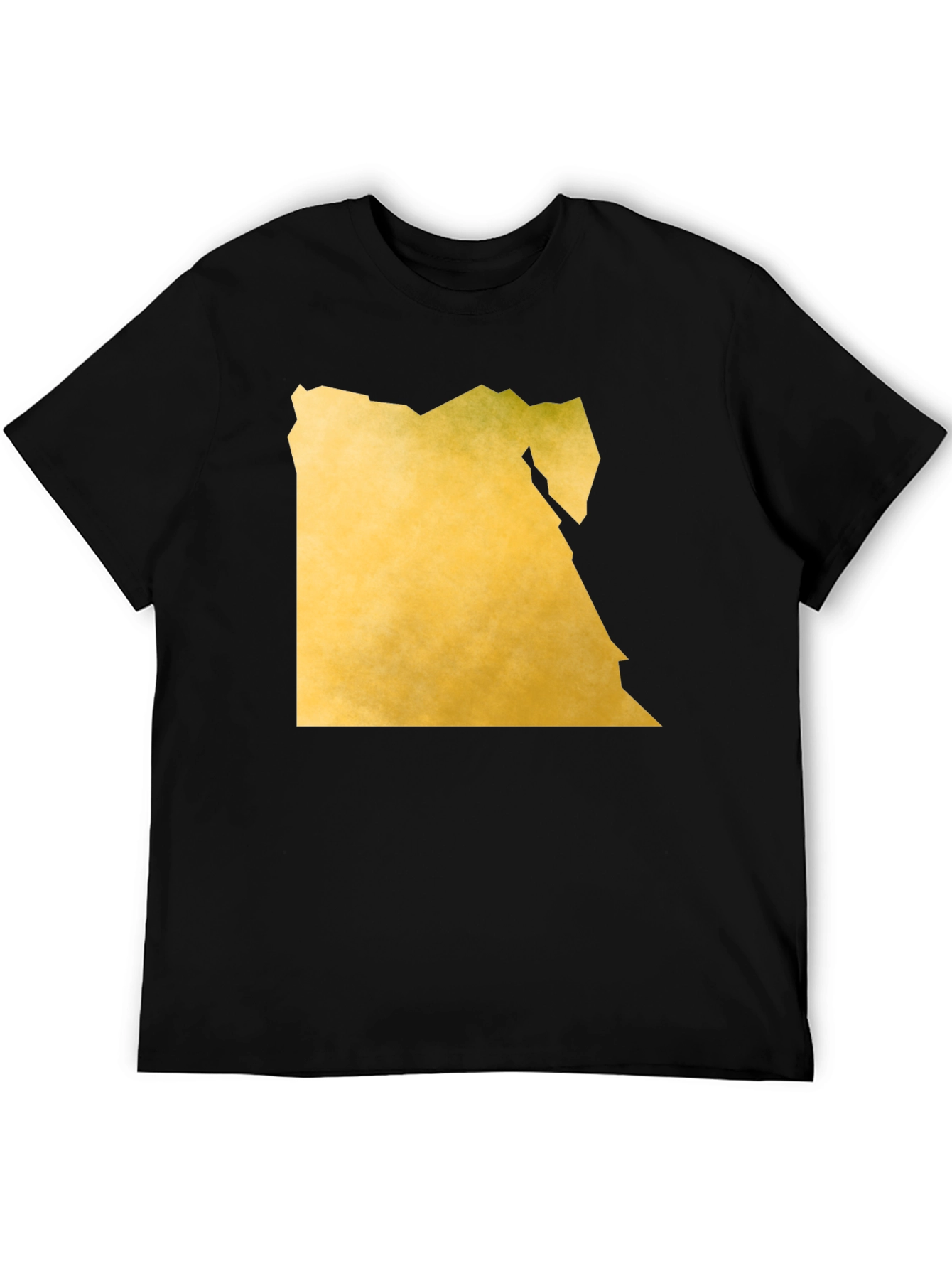 Egypt Map Tee - Black Graphic T-Shirt