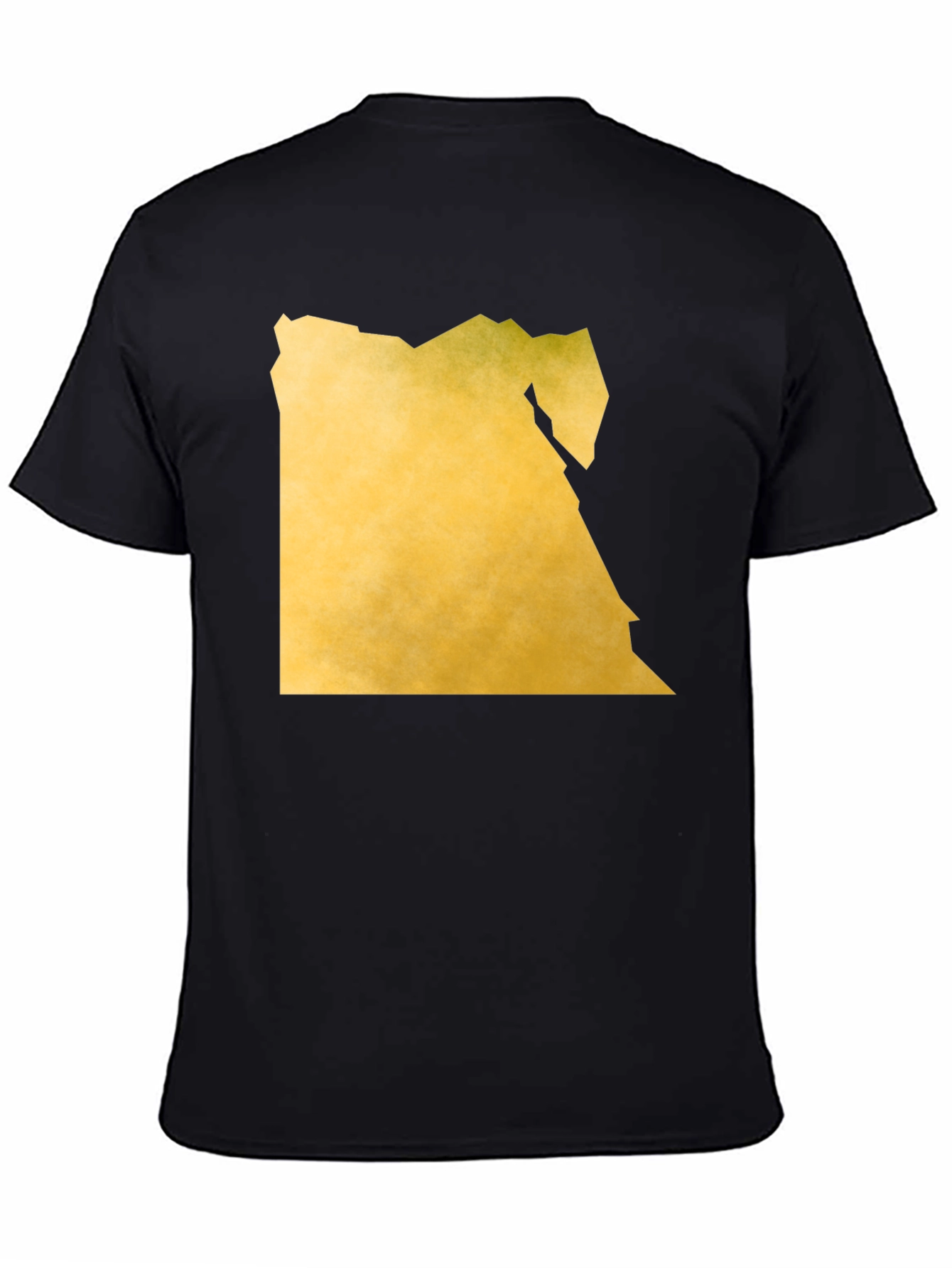 Egypt Map Tee - Black Graphic T-Shirt