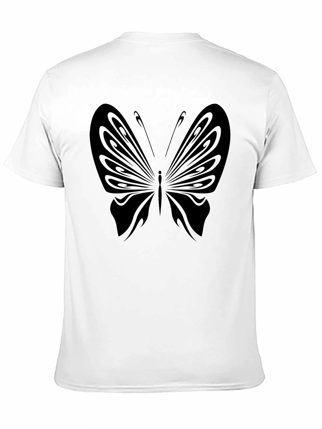 Black Butterfly Graphic Tee - Stylish Mens T-Shirt