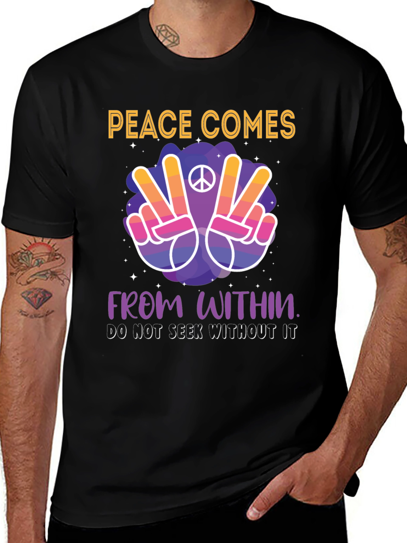 Peace Comes From Within Graphic T-Shirt