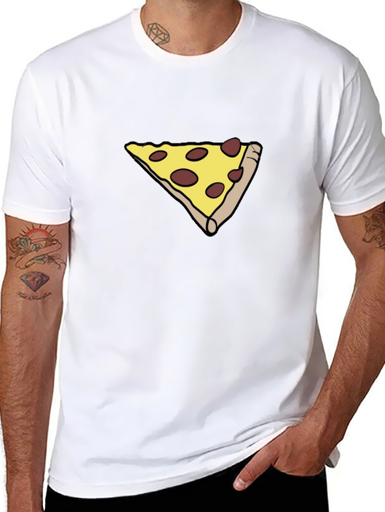 Pizza Slice Graphic Tee - Casual Comfort