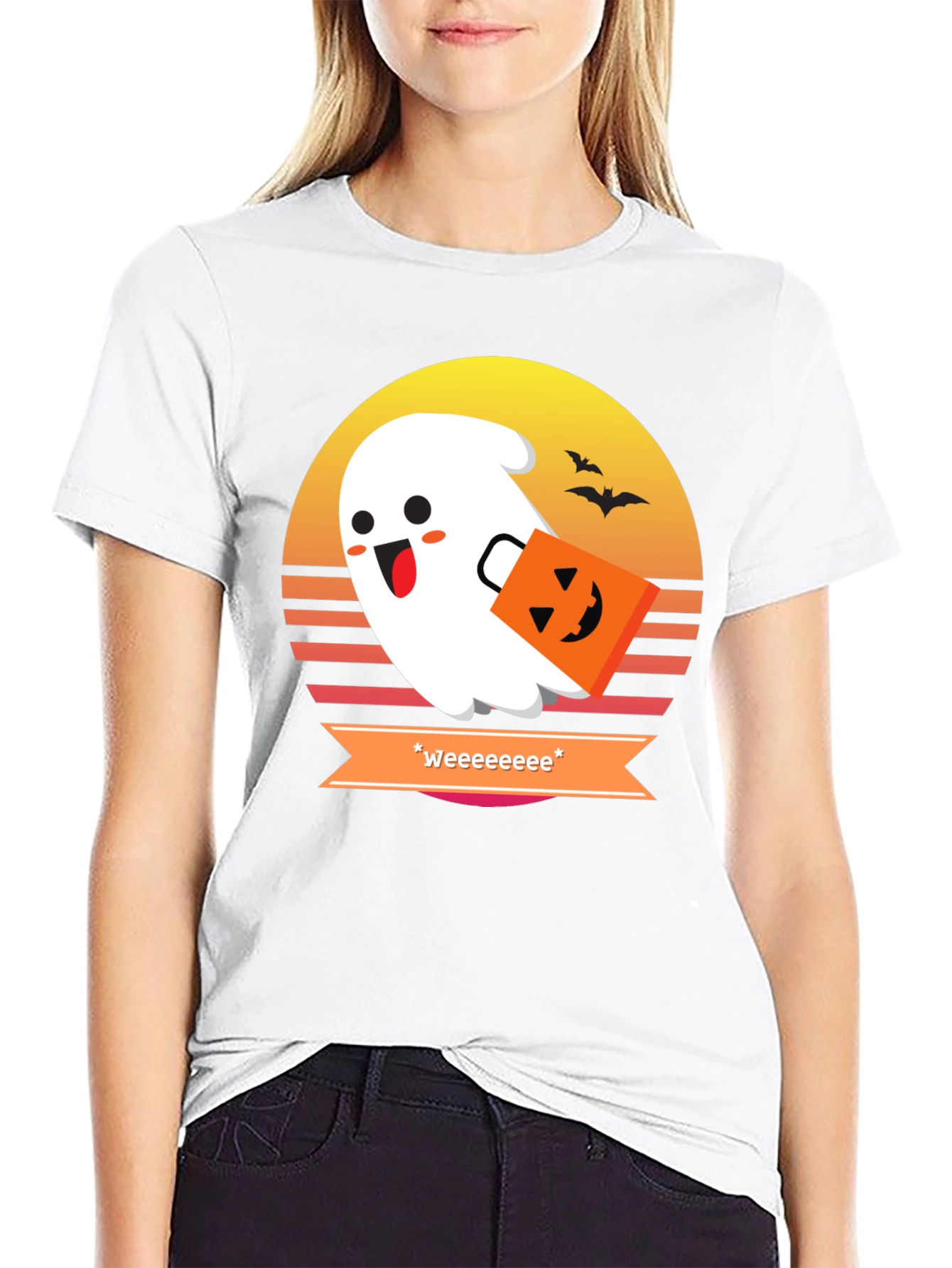 Cute Halloween Ghost T-Shirt