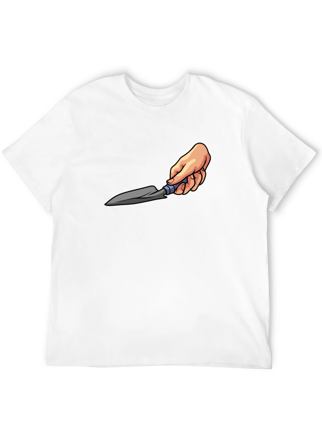 Gardening Trowel Graphic Tee - Black Cotton T-Shirt