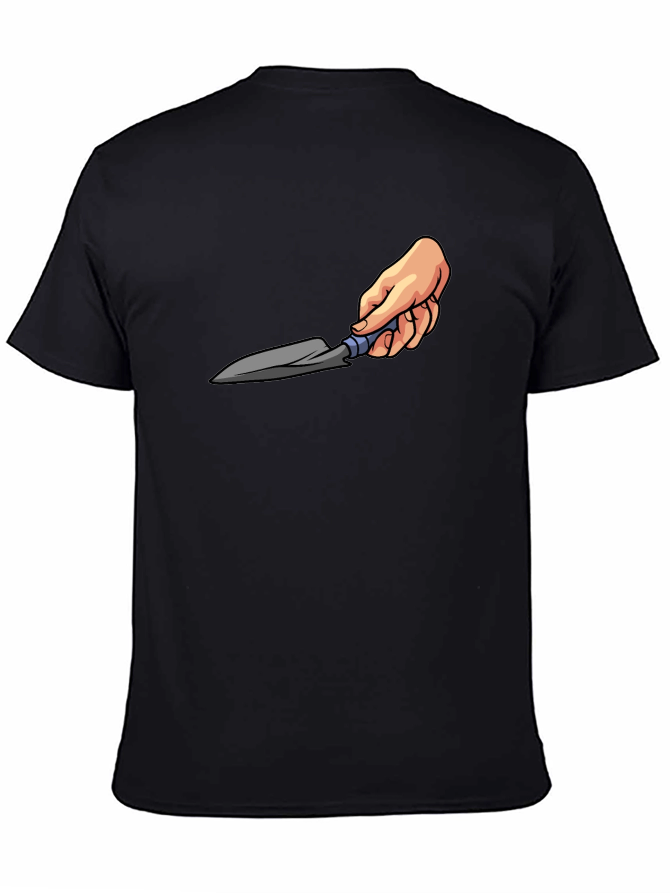 Gardening Trowel Graphic Tee - Black Cotton T-Shirt