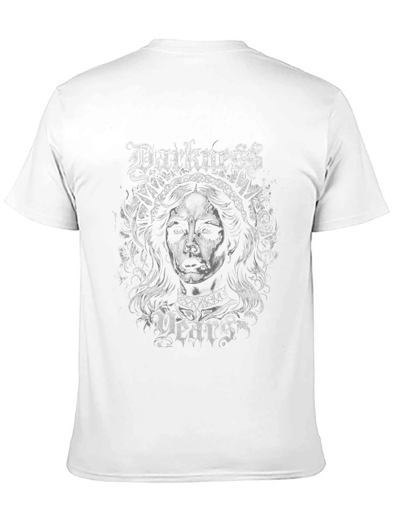 Darkness Years Graphic Print Black T-Shirt
