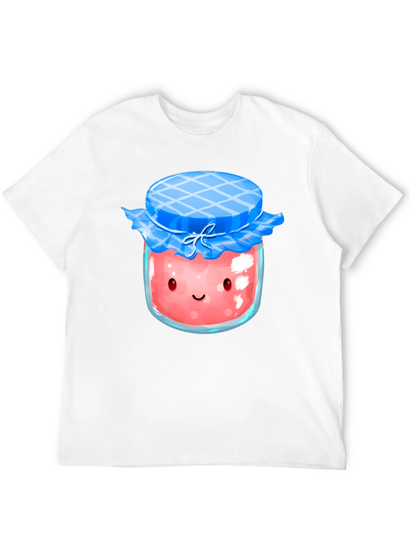 Cute Kawaii Strawberry Jam Jar Graphic T-Shirt