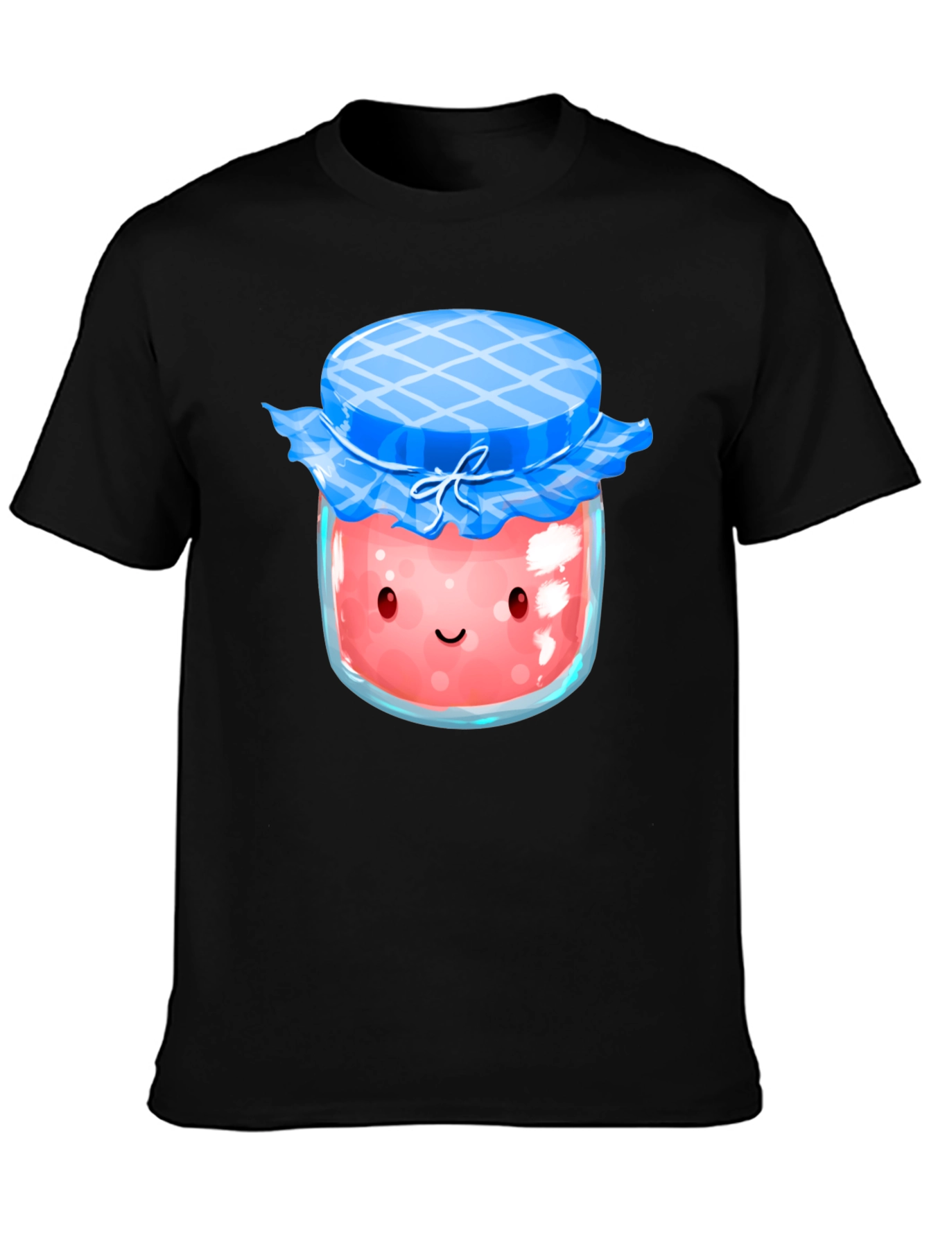 Cute Kawaii Strawberry Jam Jar Graphic T-Shirt