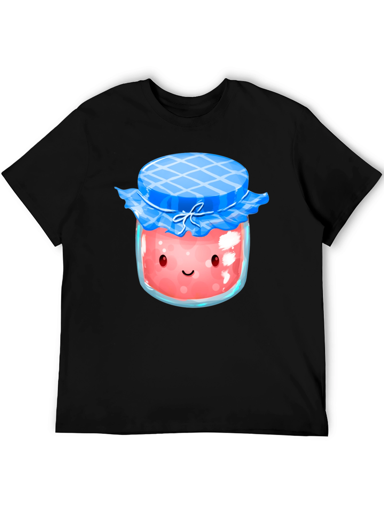Cute Kawaii Strawberry Jam Jar Graphic T-Shirt
