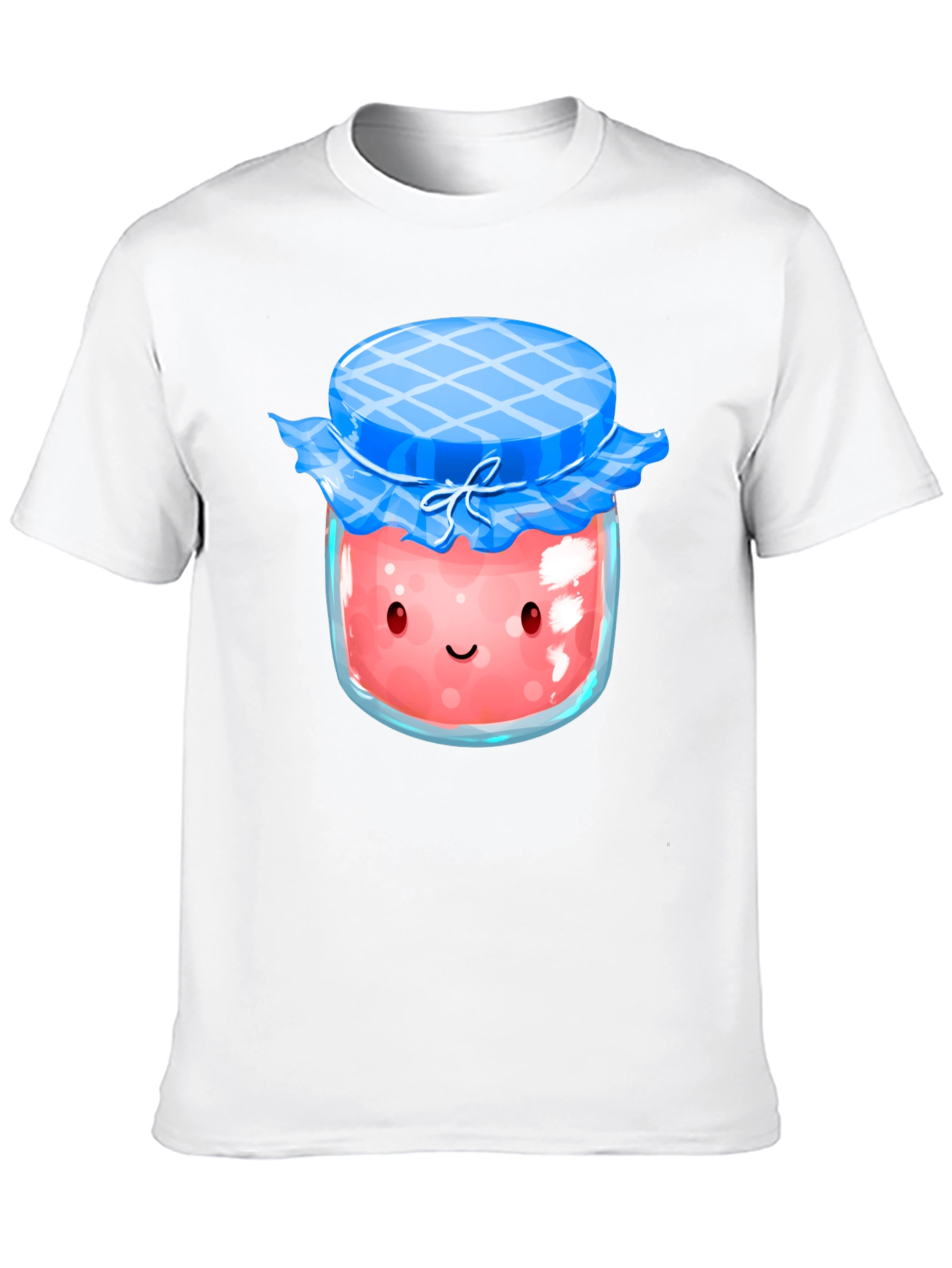Cute Kawaii Strawberry Jam Jar Graphic T-Shirt