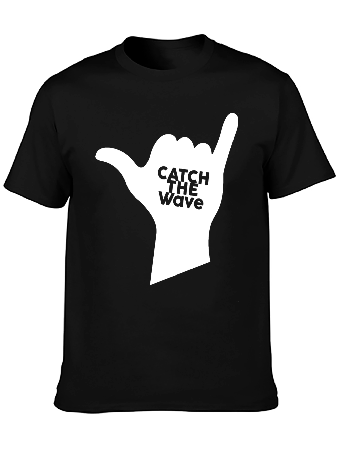 Catch The Wave Graphic Tee - Black
