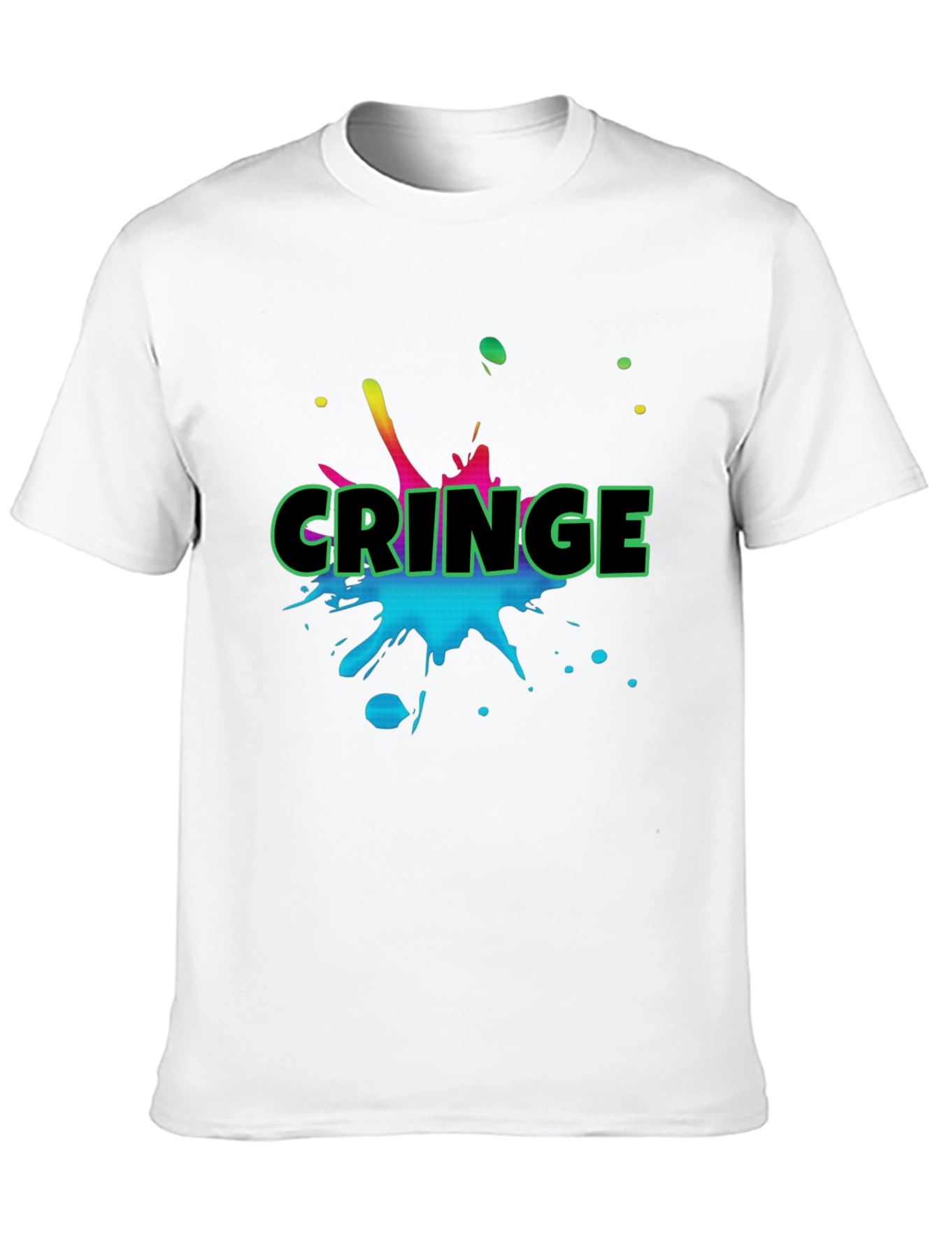 Cringe Graphic Black T-Shirt