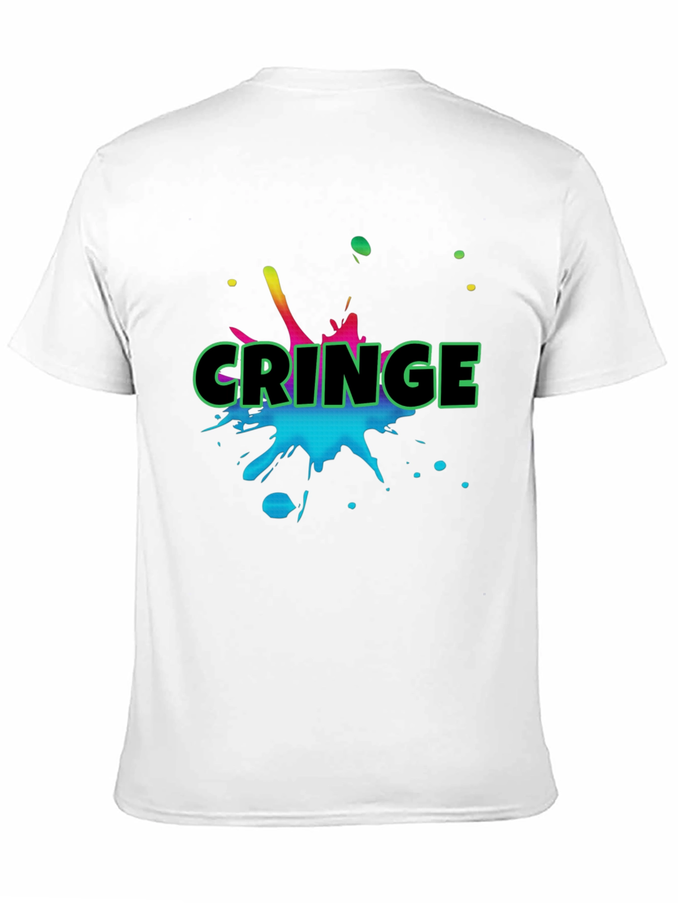Cringe Graphic Black T-Shirt