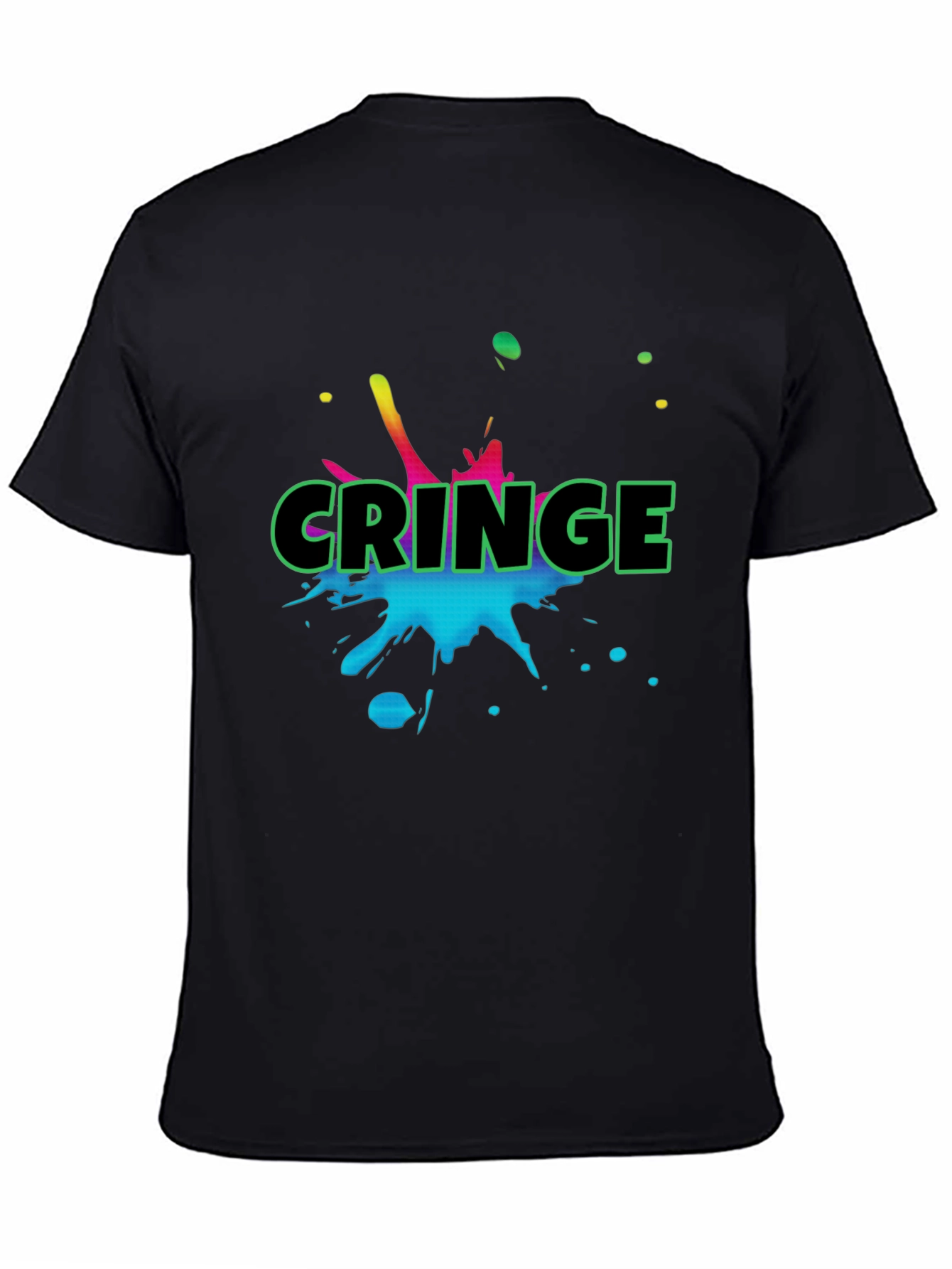Cringe Graphic Black T-Shirt