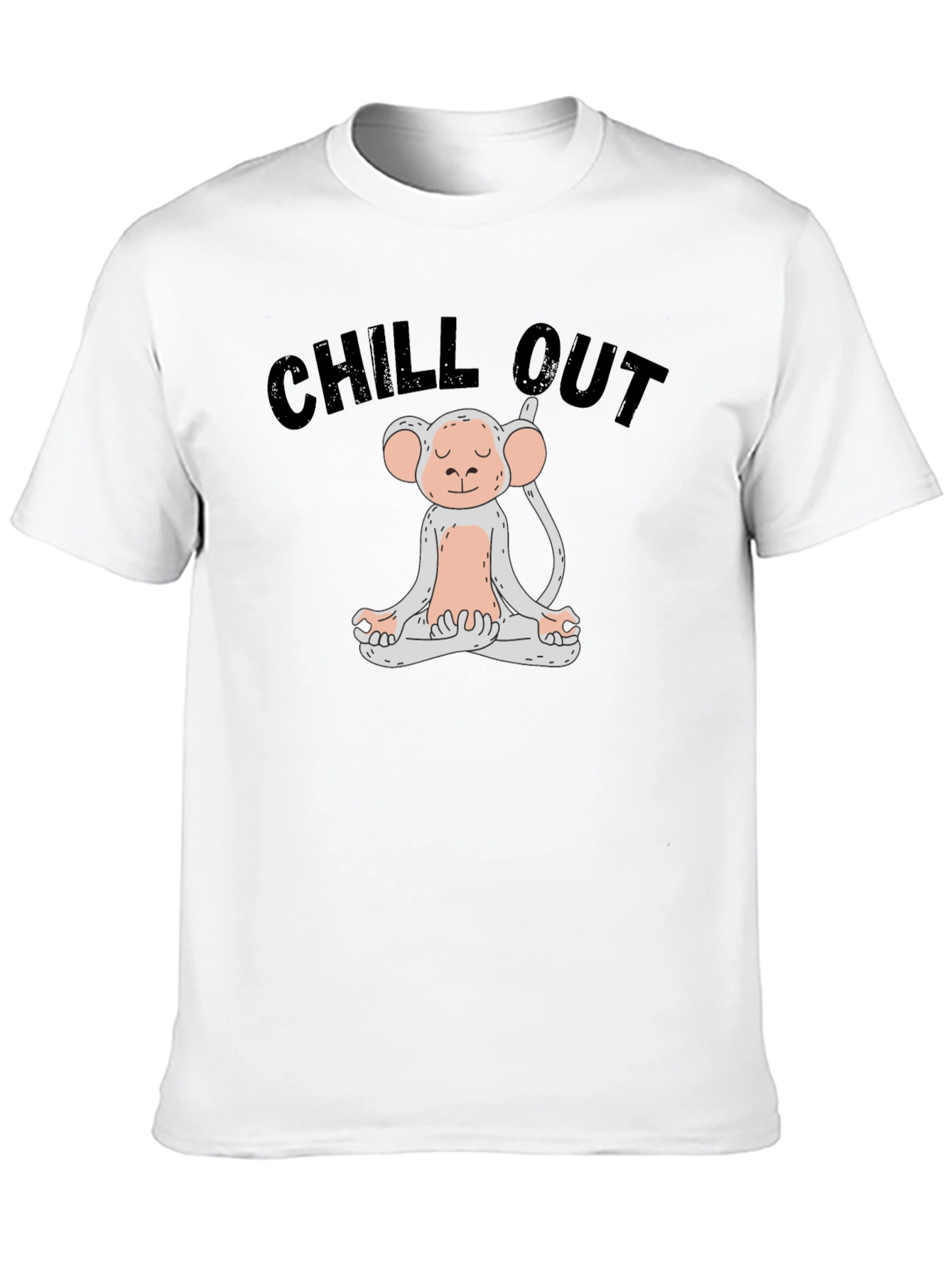 Chill Out Monkey Meditation T-Shirt