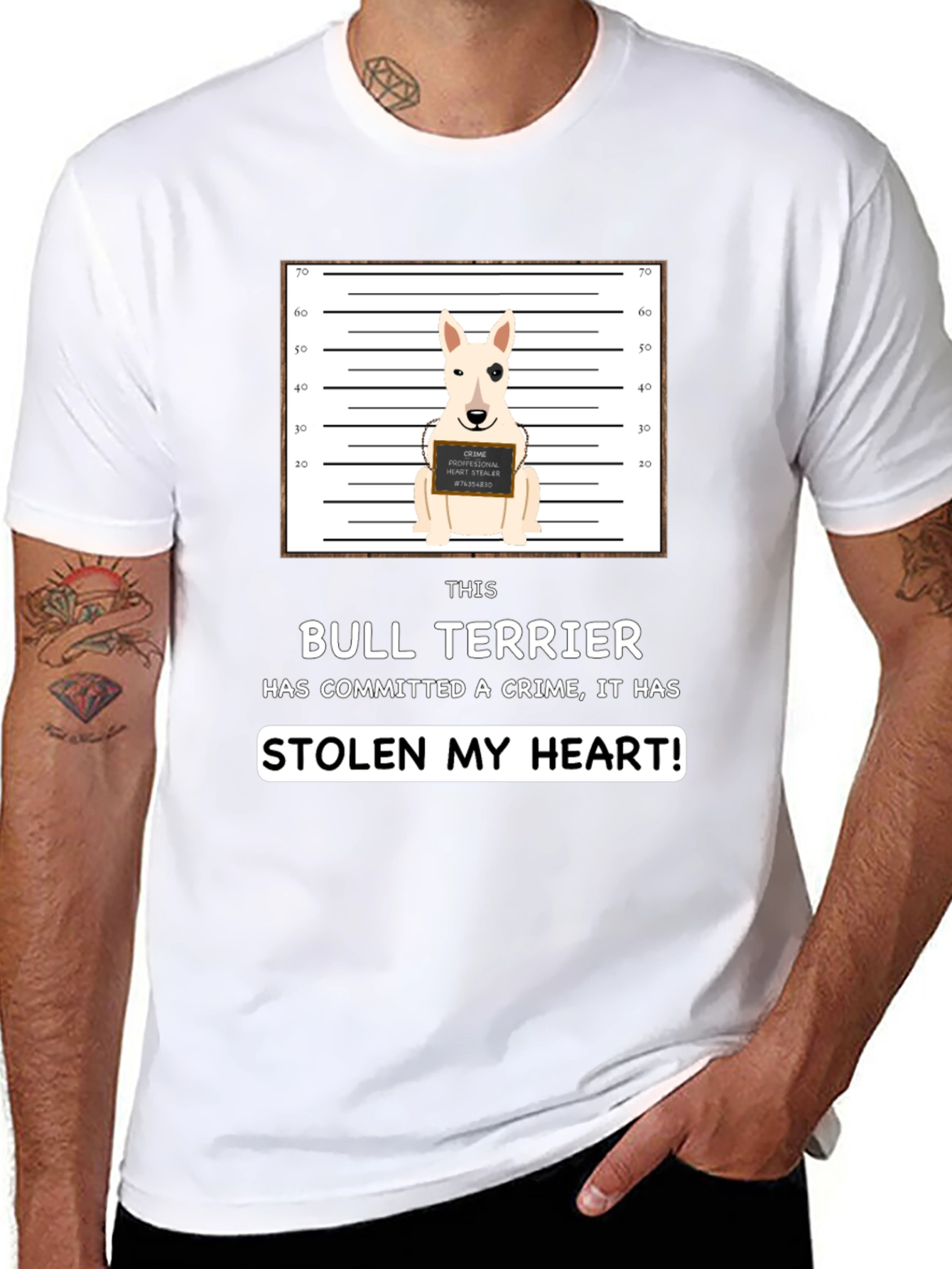 Bull Terrier Stole My Heart T-Shirt