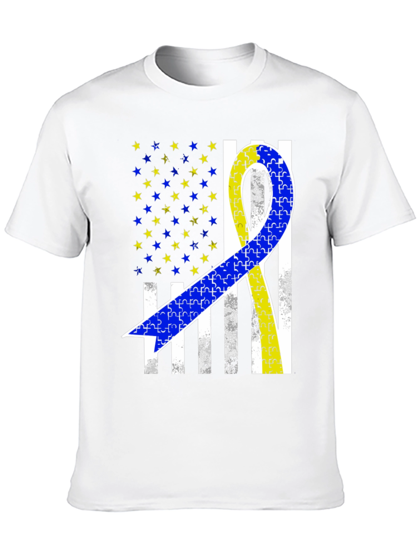 Down Syndrome Awareness T-Shirt USA Flag