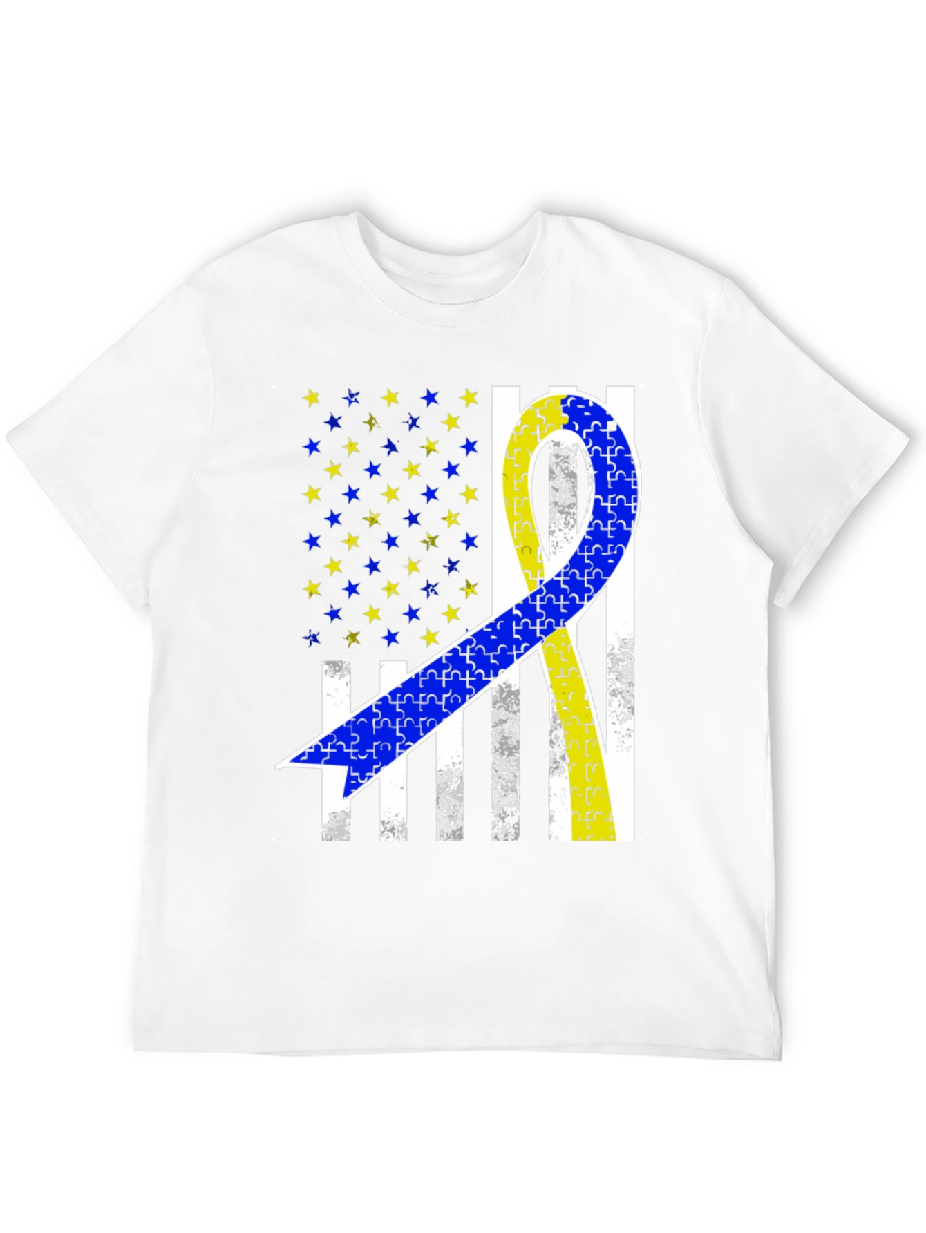 Down Syndrome Awareness T-Shirt USA Flag