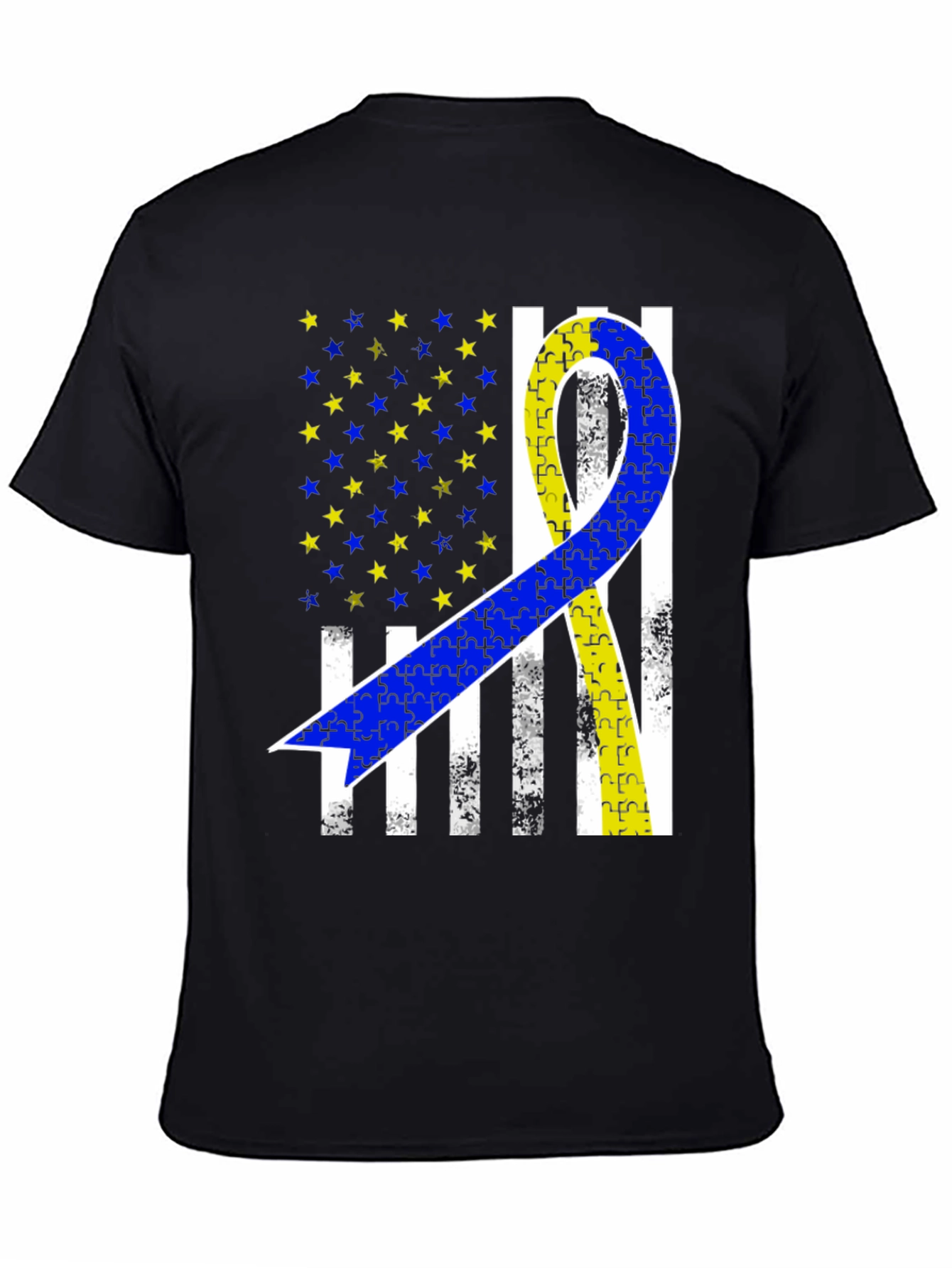 Down Syndrome Awareness T-Shirt USA Flag