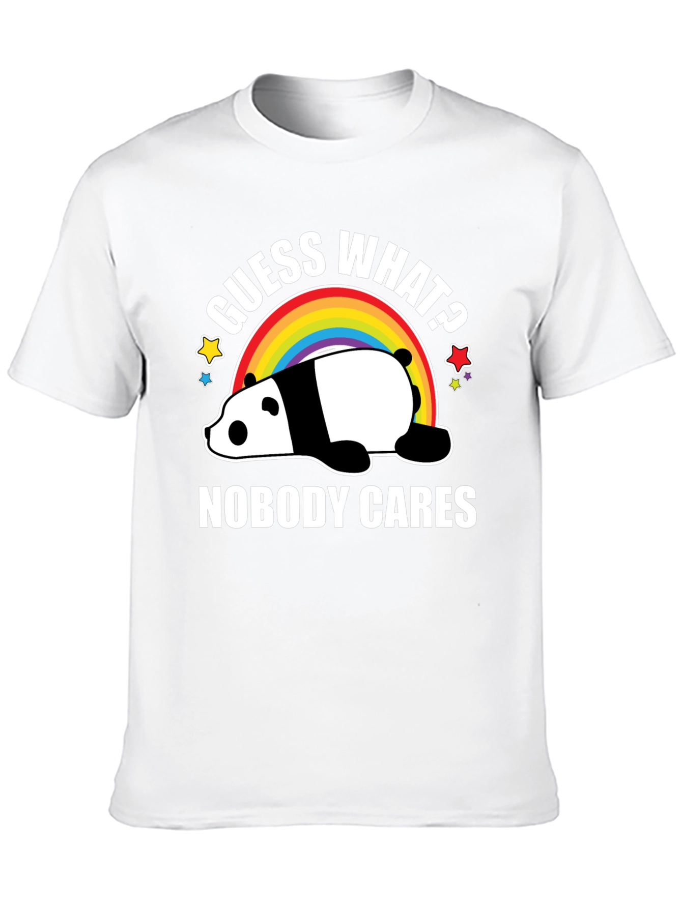 Guess What? Nobody Cares Panda Graphic Tee