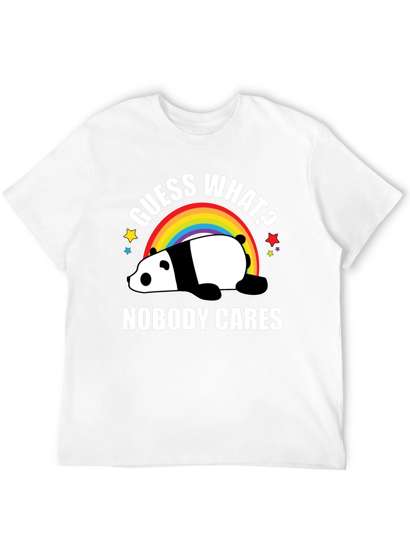 Guess What? Nobody Cares Panda Graphic Tee