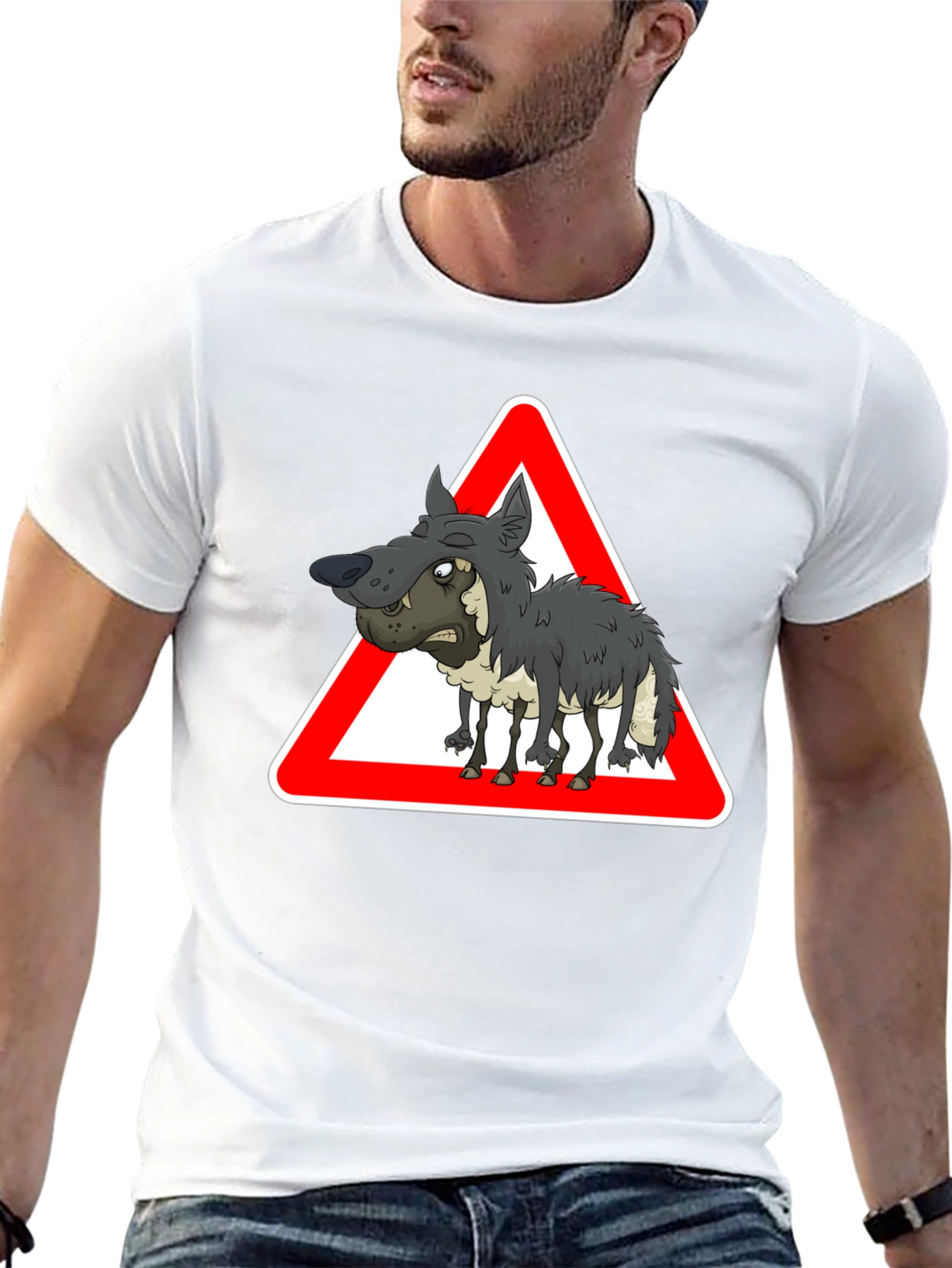 Warning: Wolf in Sheeps Clothing - Black T-Shirt