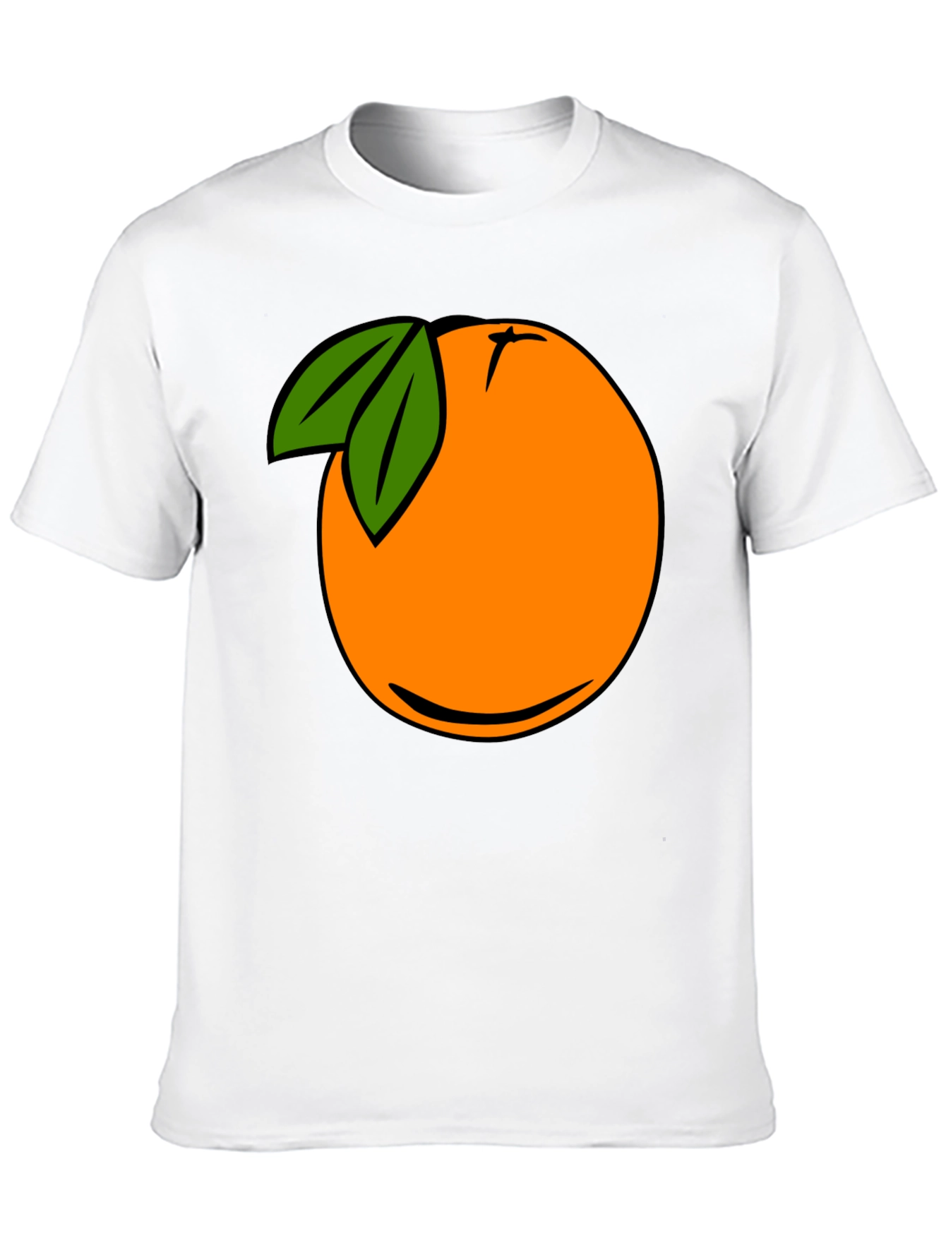 Cartoon Orange Graphic Tee