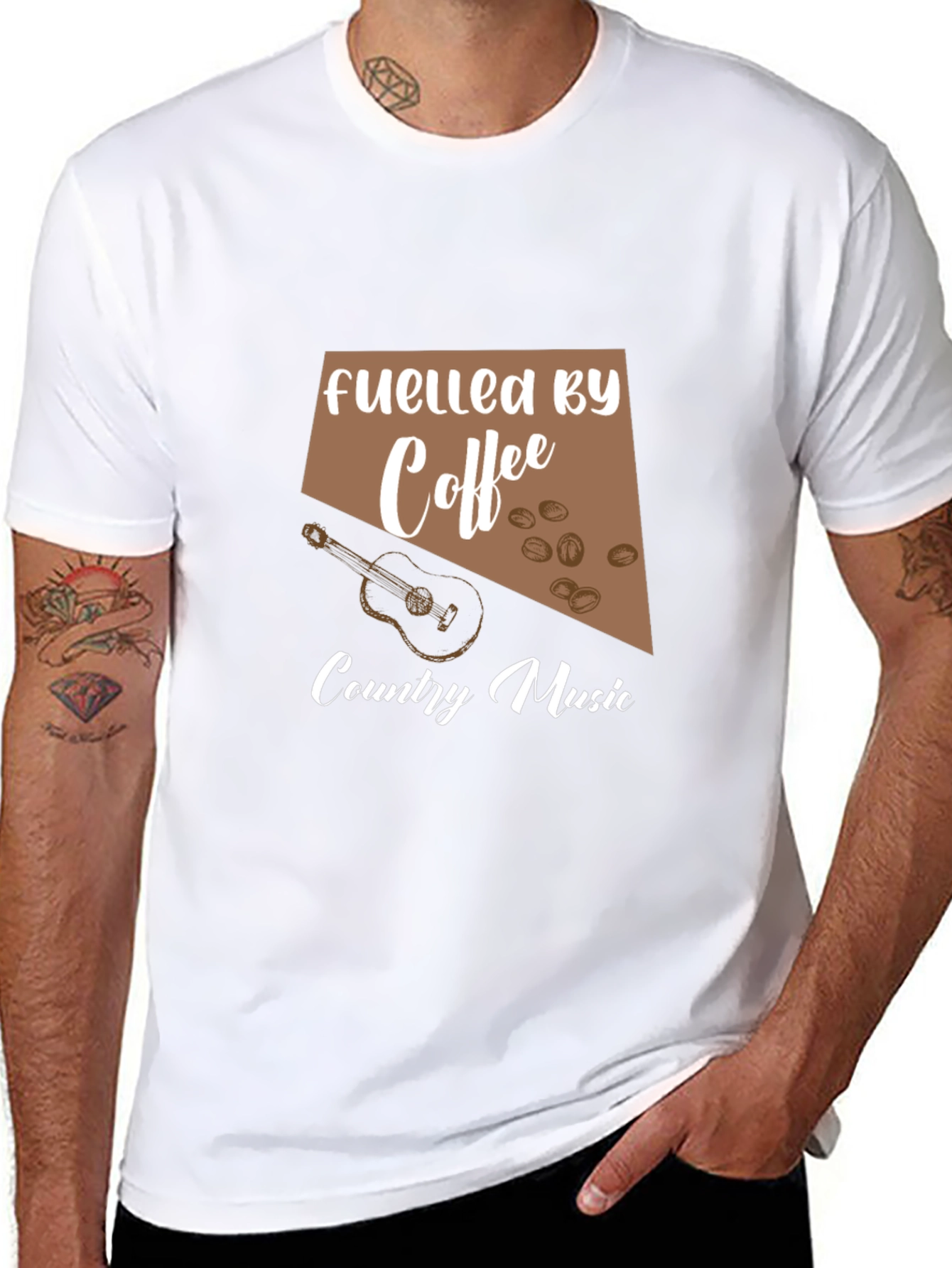 Coffee & Country Music T-Shirt - Black