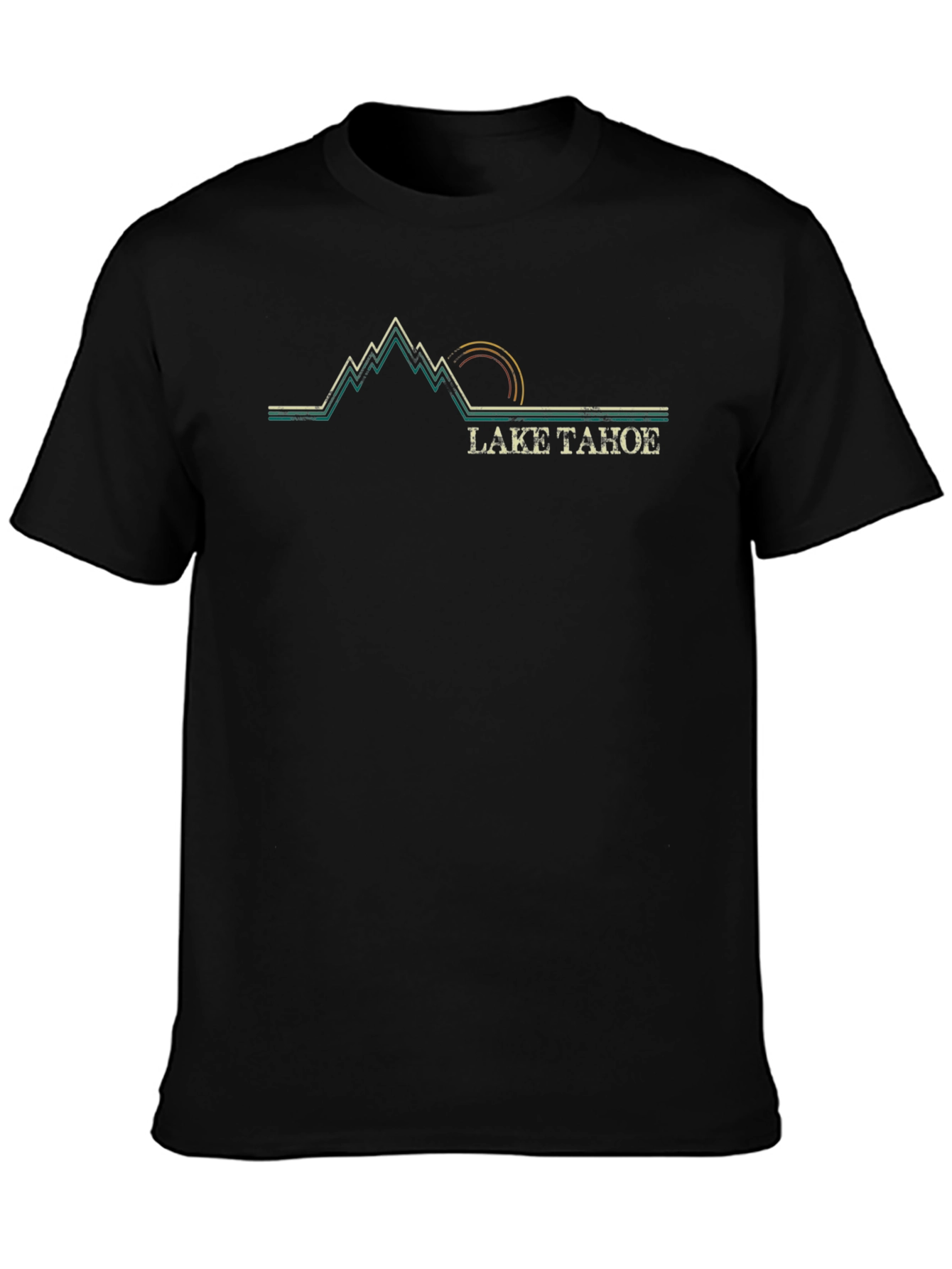 Lake Tahoe Mountain Graphic T-Shirt