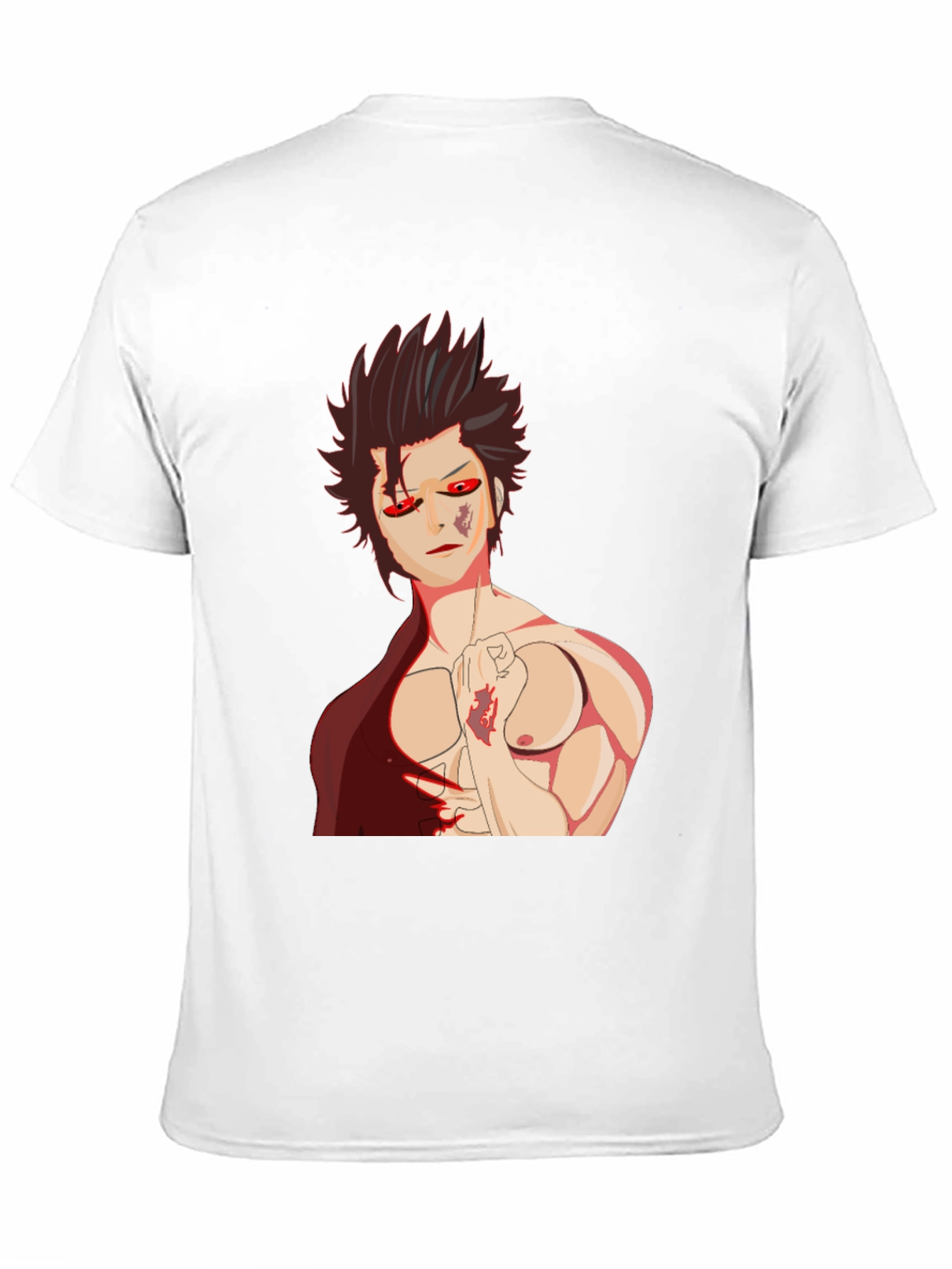 Anime Graphic Tee: Bold Style Black T-Shirt