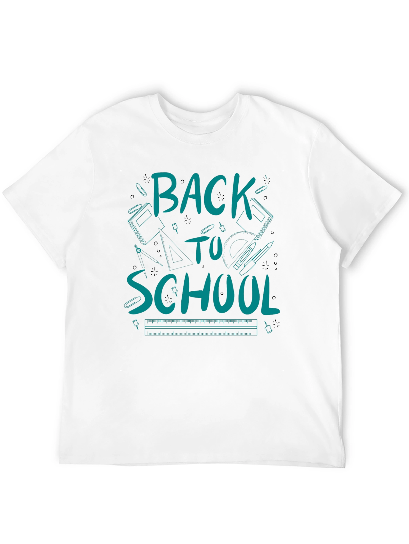 Back to School Graphic Tee - Black Cotton T-Shirt