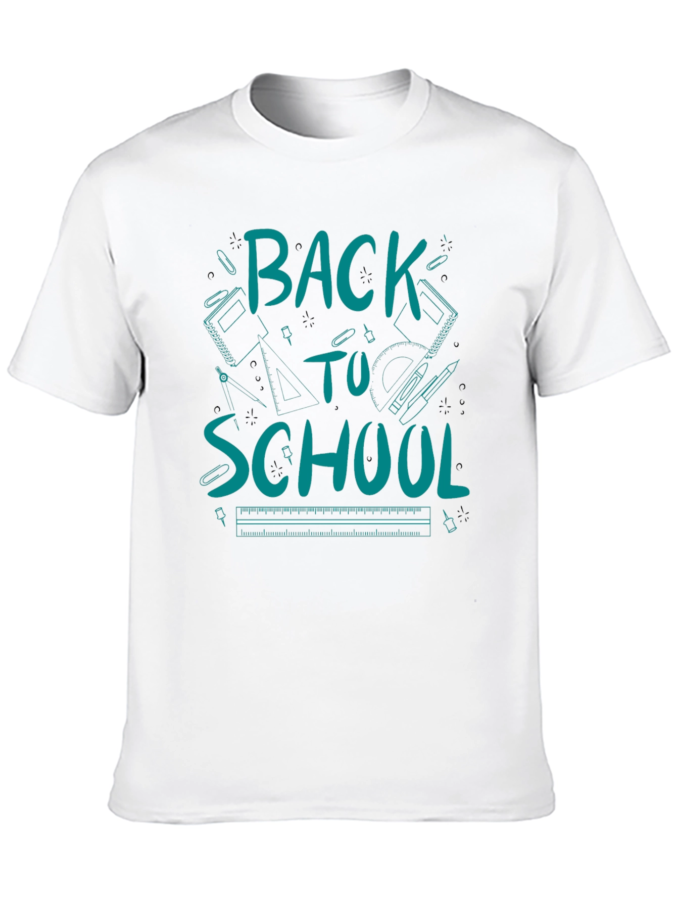 Back to School Graphic Tee - Black Cotton T-Shirt