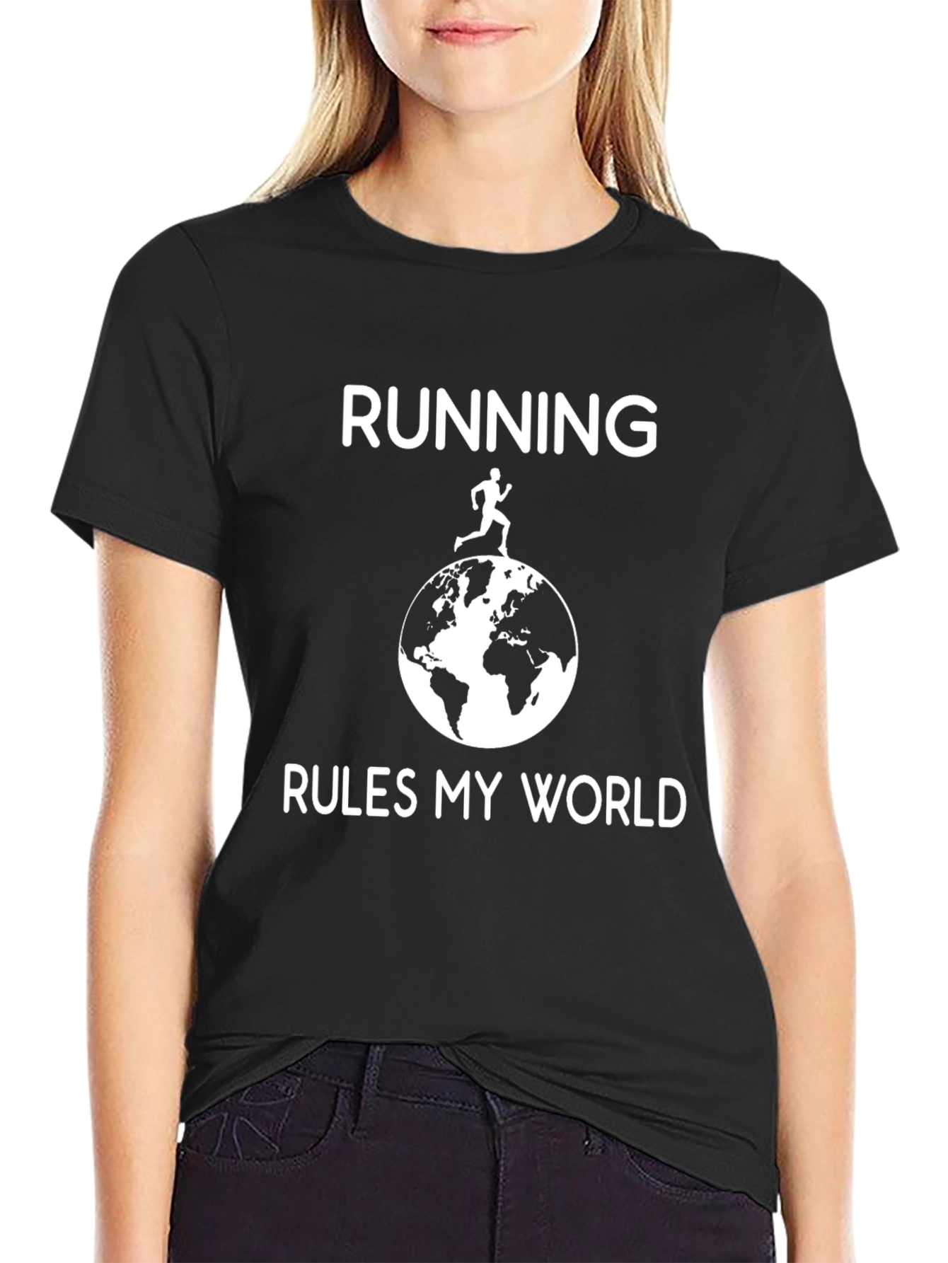 Running Rules My World Graphic T-Shirt