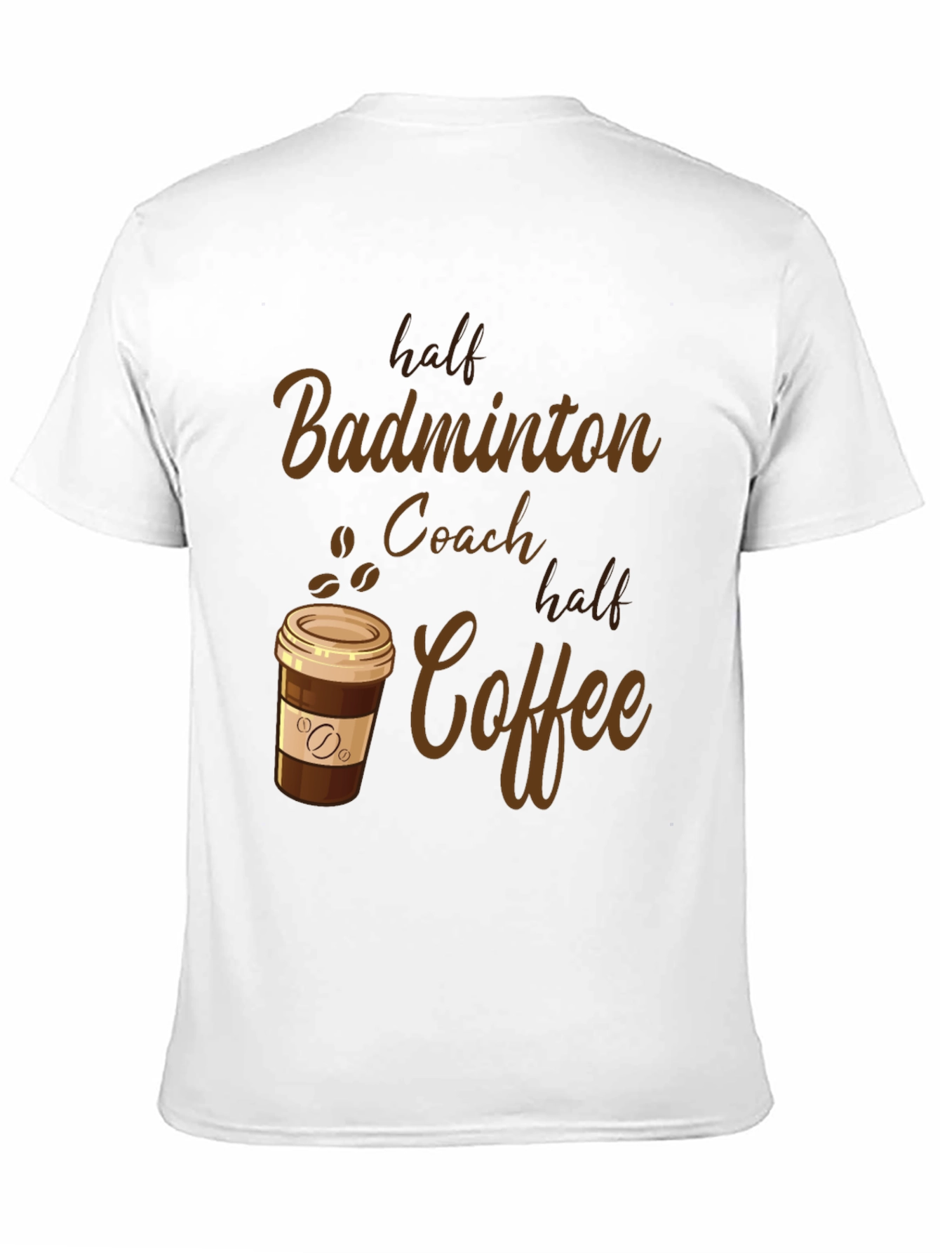 Badminton Coach & Coffee Graphic Tee