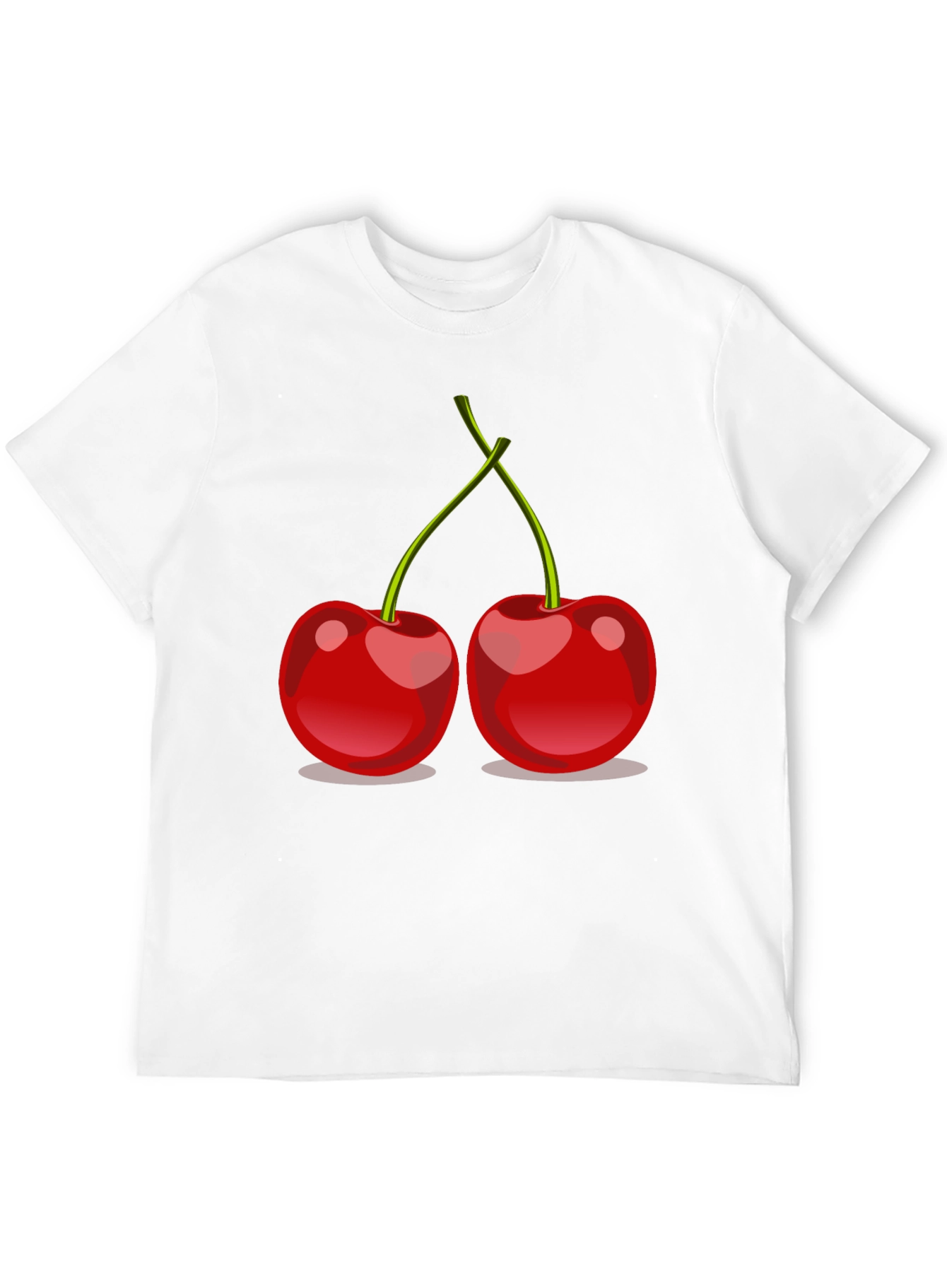 Cherry Graphic Tee - Stylish Black T-Shirt