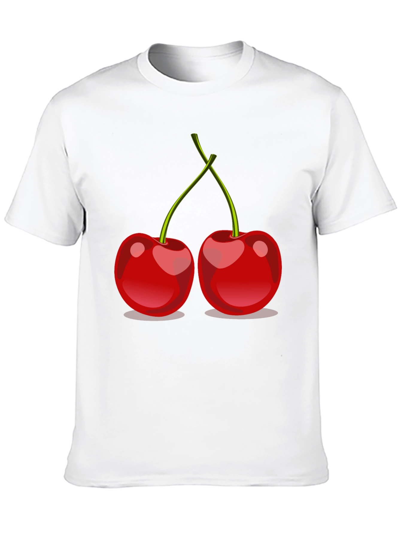 Cherry Graphic Tee - Stylish Black T-Shirt