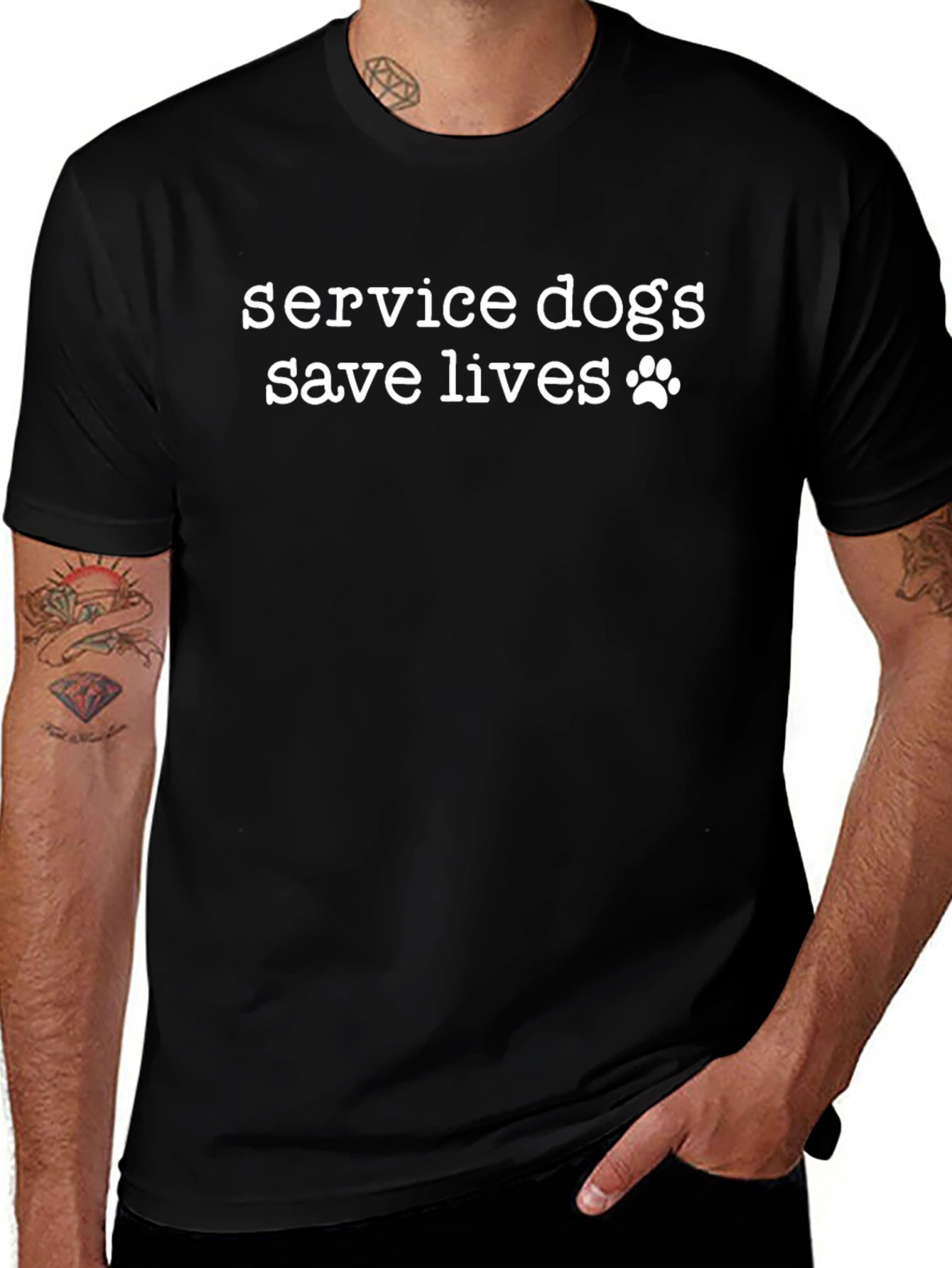 Service Dogs Save Lives Graphic Tee