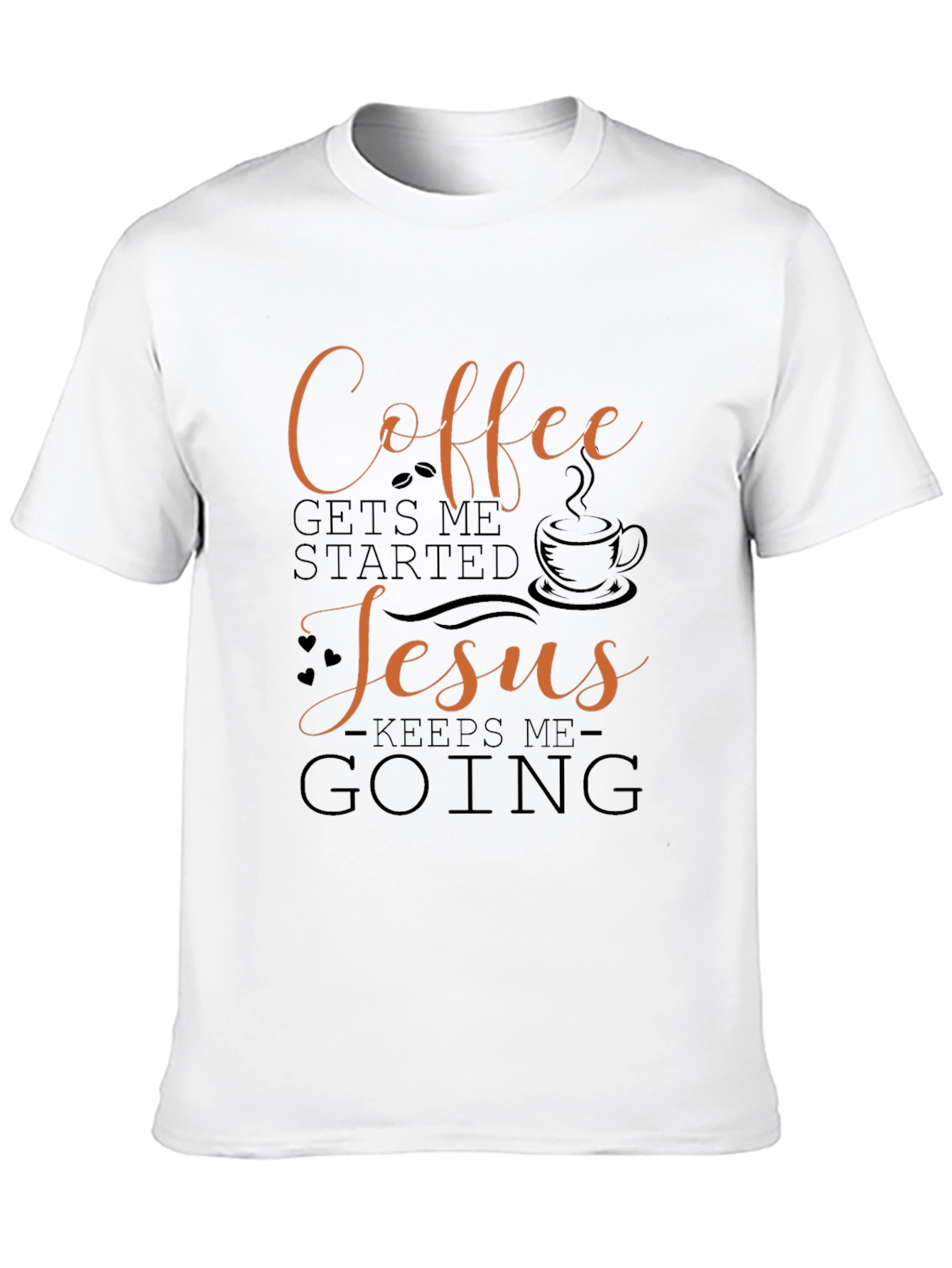 Coffee & Jesus Graphic Tee - Black T-Shirt