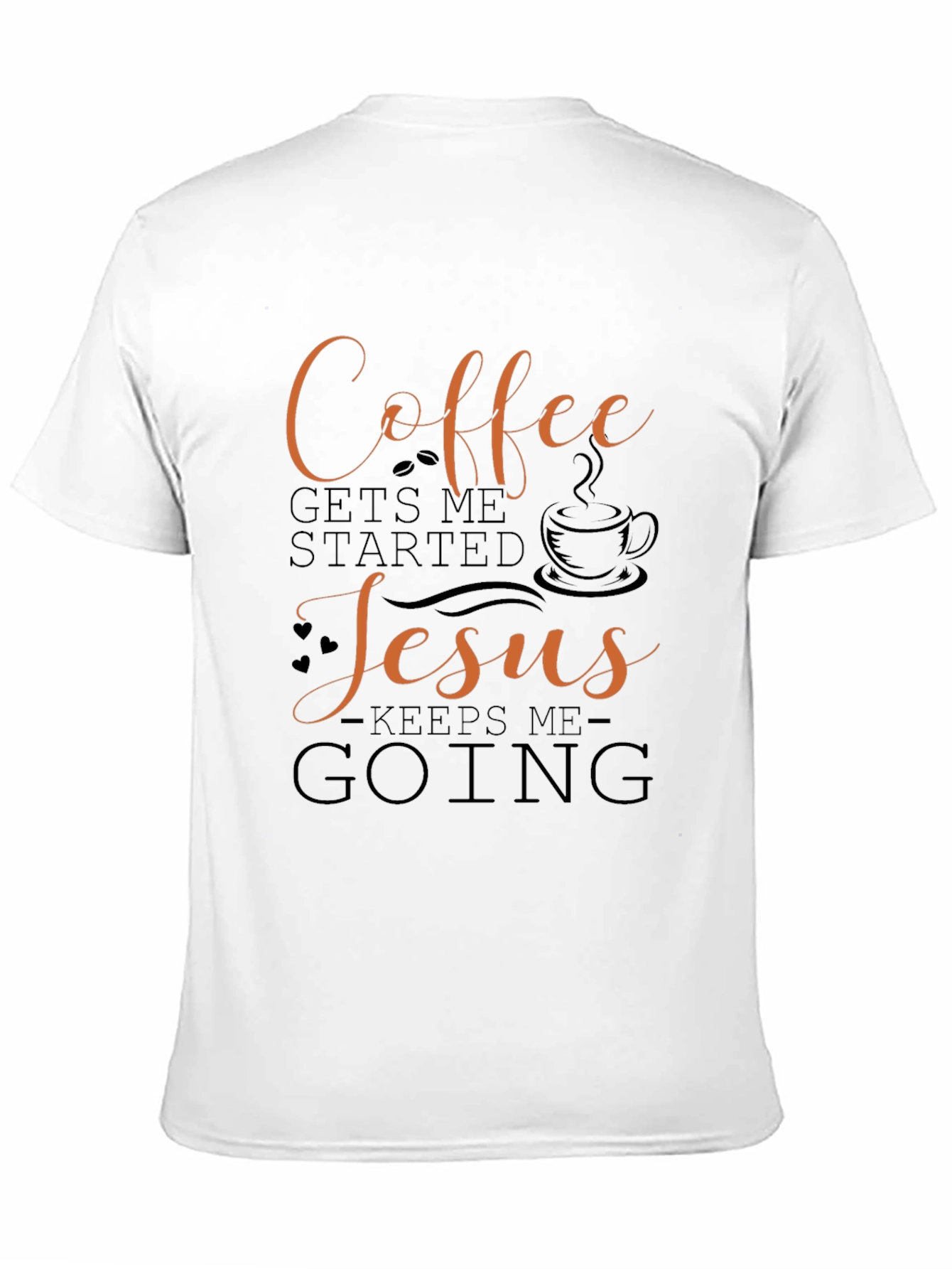 Coffee & Jesus Graphic Tee - Black T-Shirt