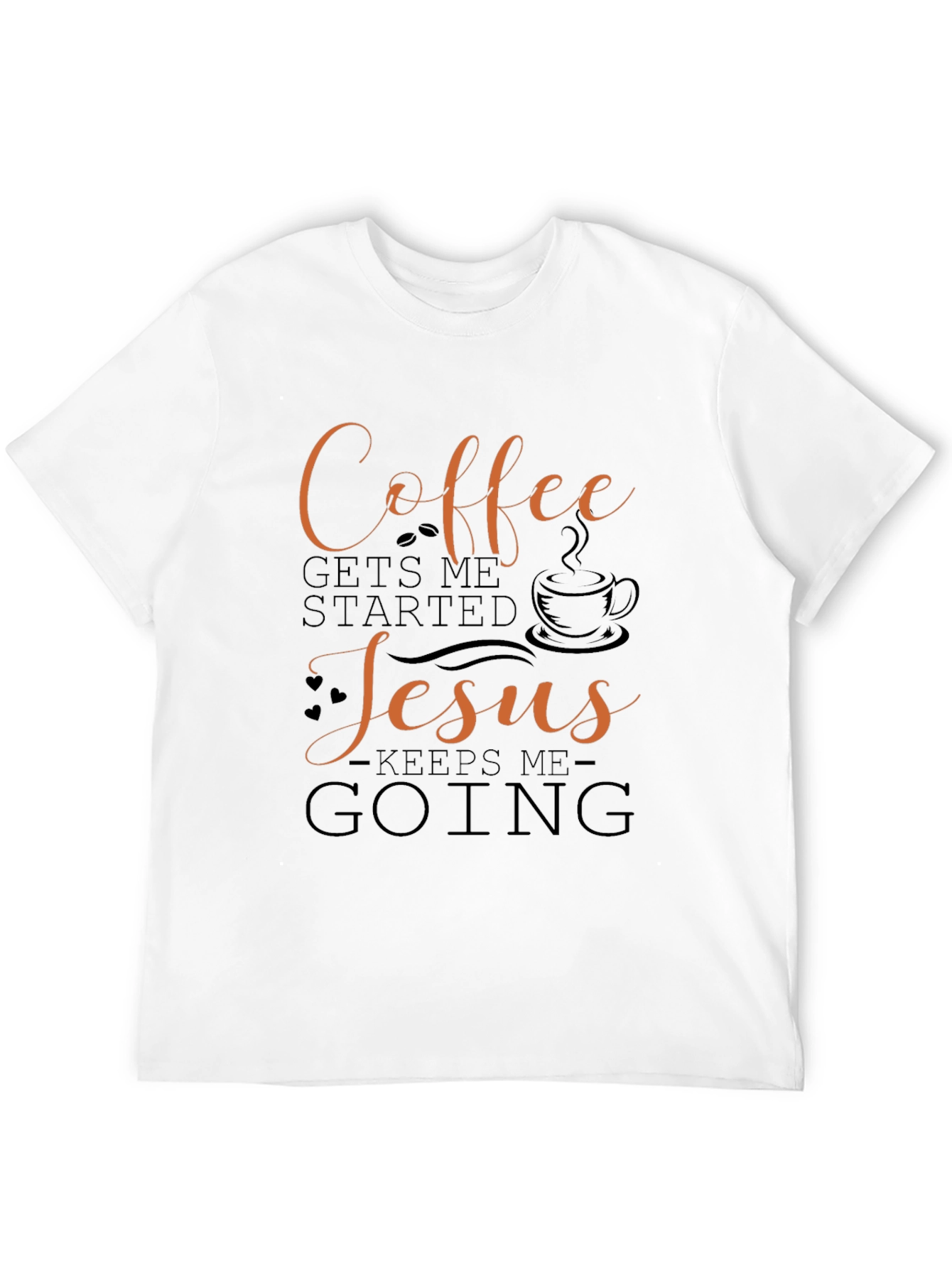 Coffee & Jesus Graphic Tee - Black T-Shirt