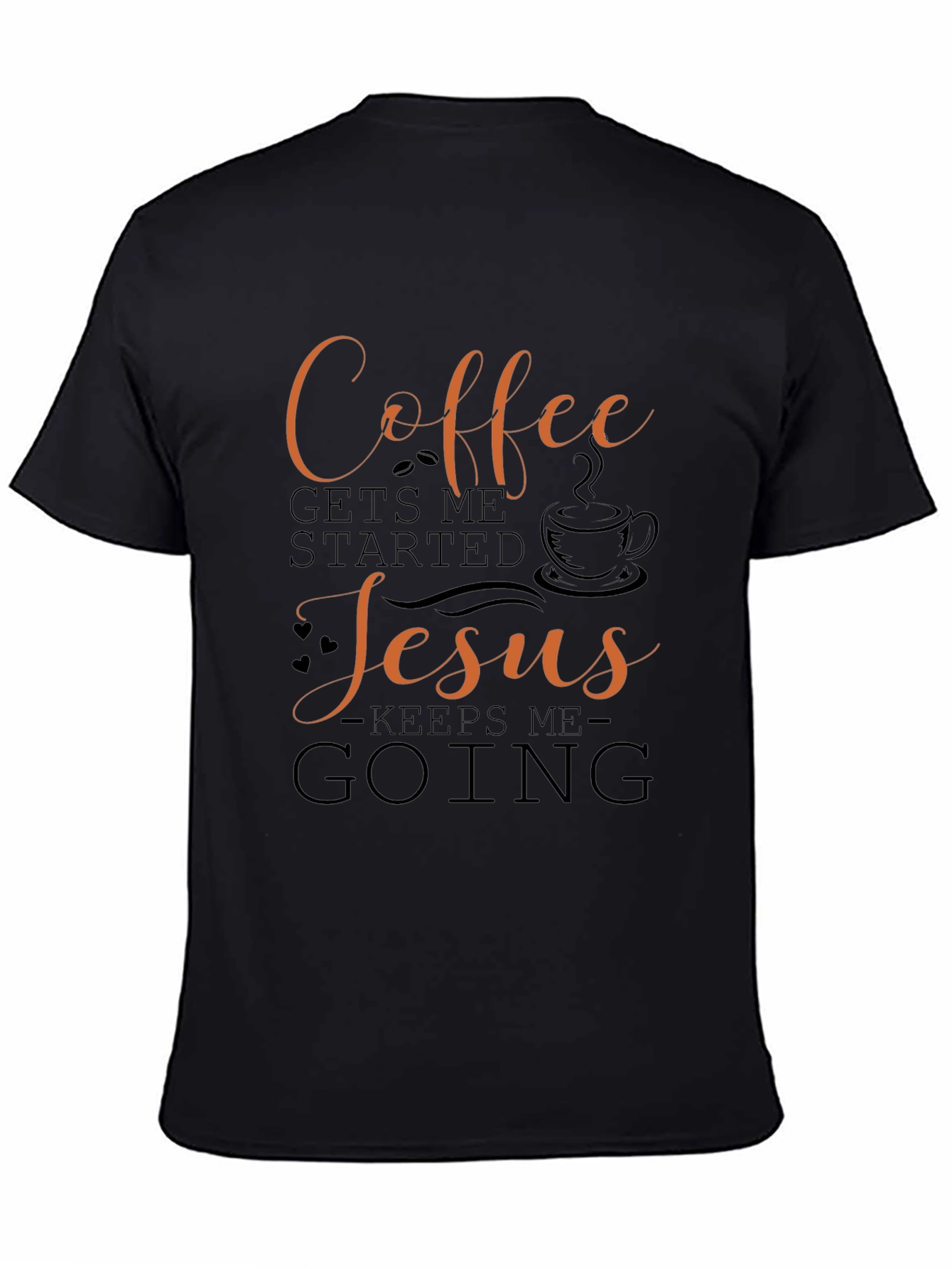 Coffee & Jesus Graphic Tee - Black T-Shirt