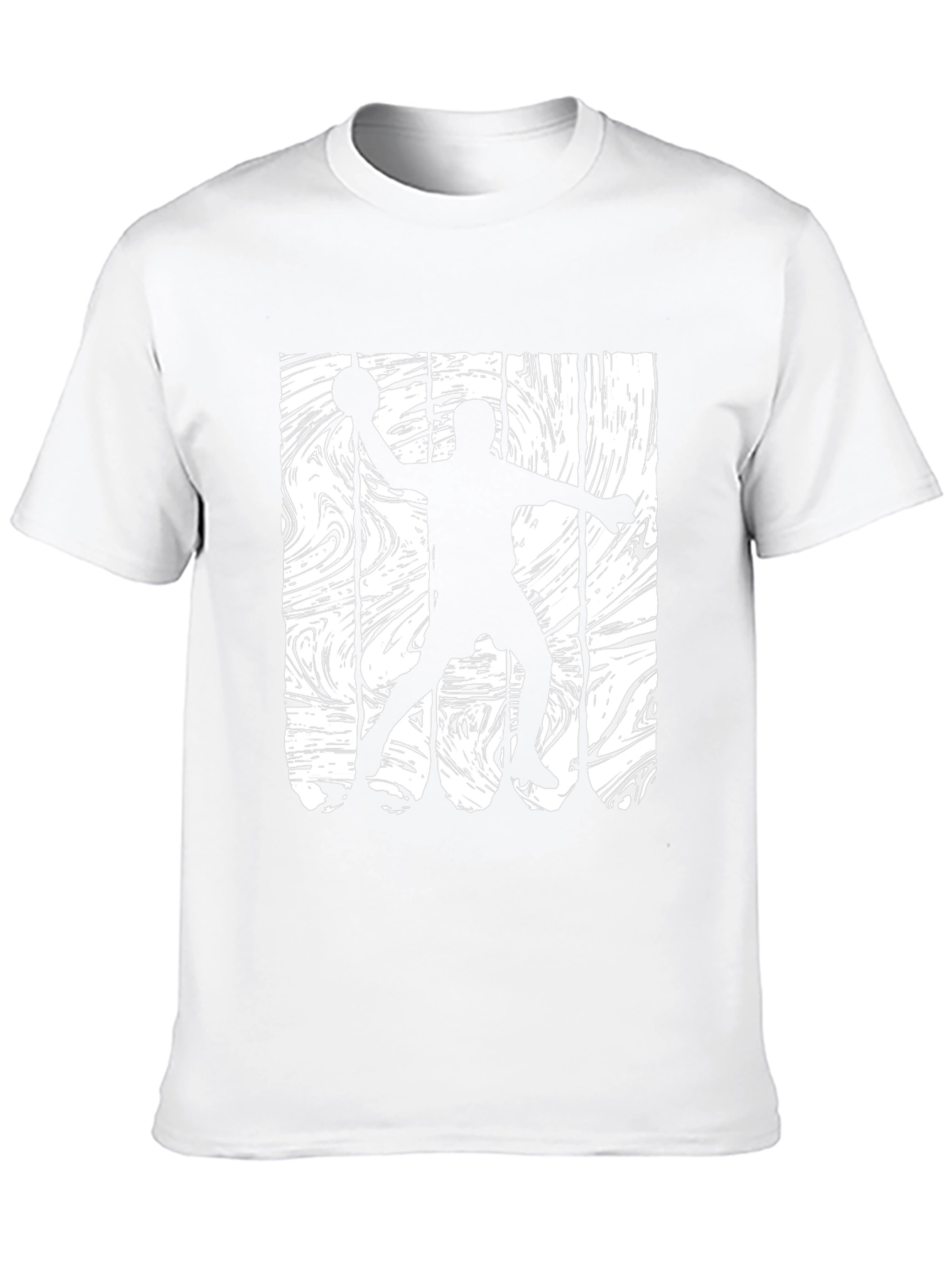 Handball Player Graphic Black T-Shirt