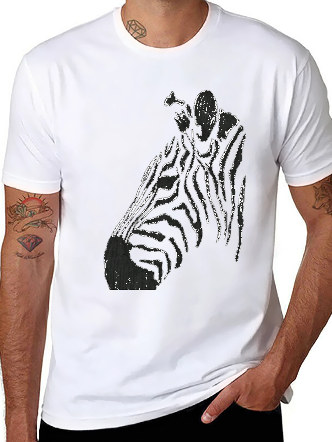 Unique Graphic Black T-Shirt