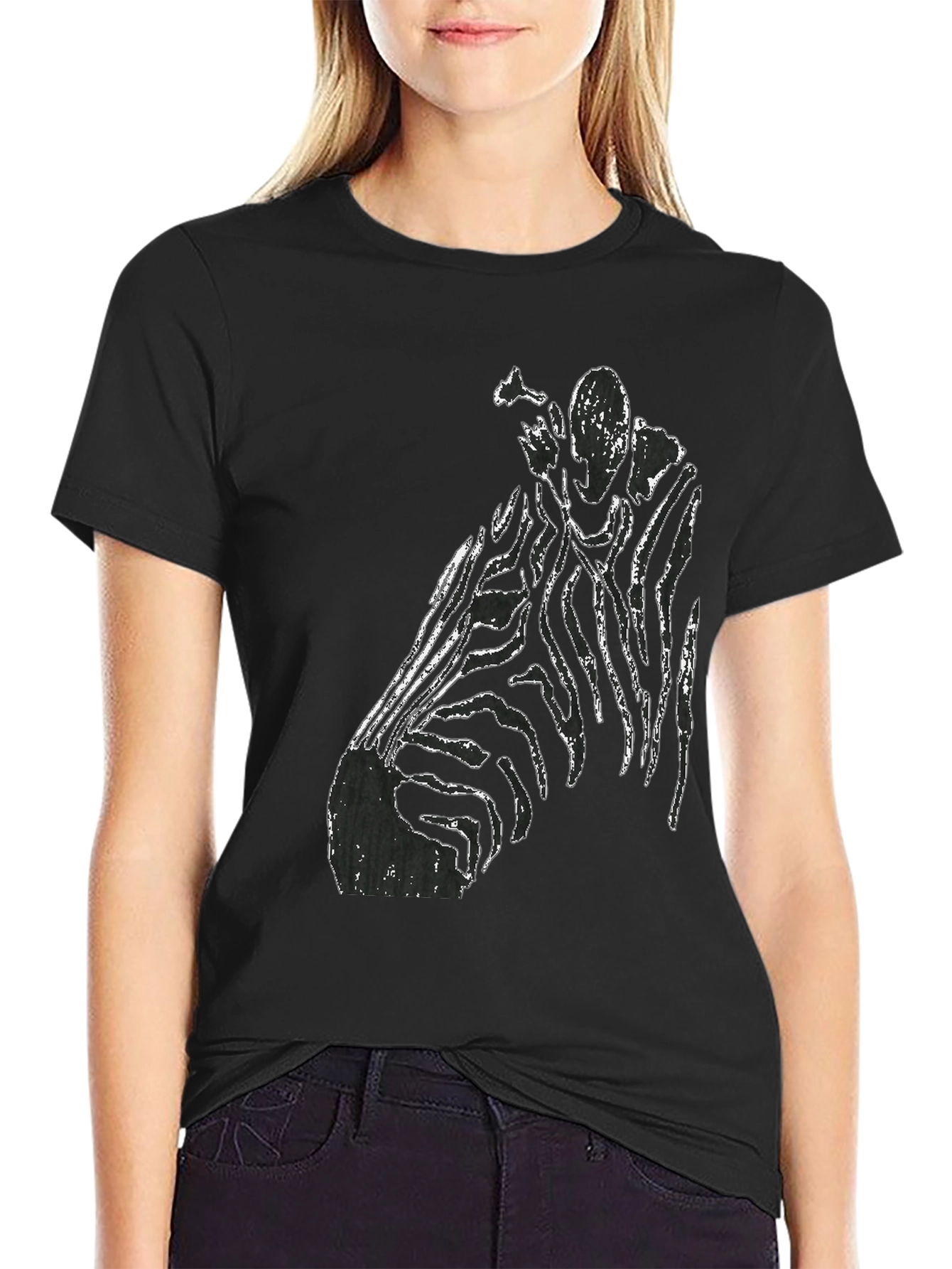 Unique Graphic Black T-Shirt