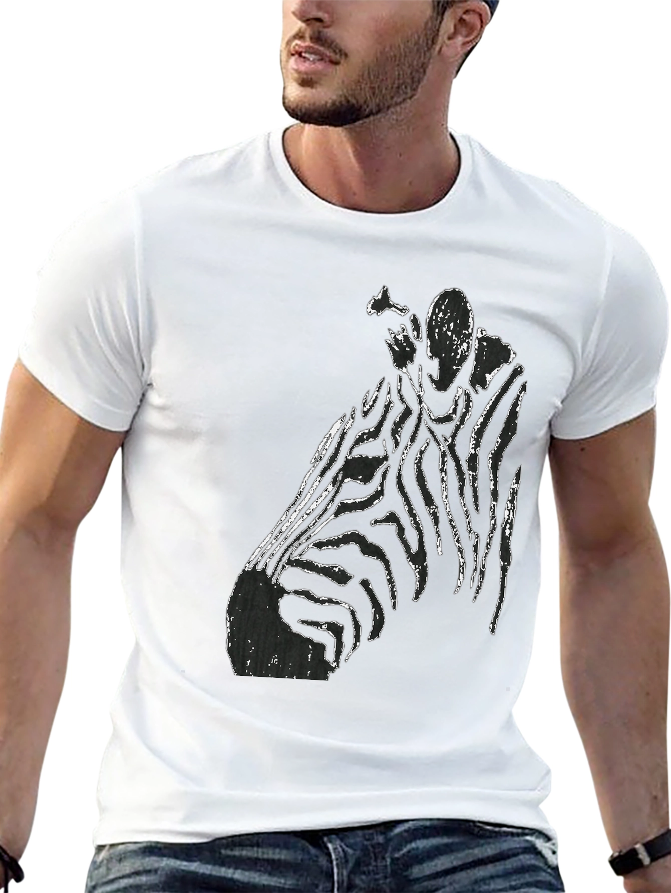 Unique Graphic Black T-Shirt