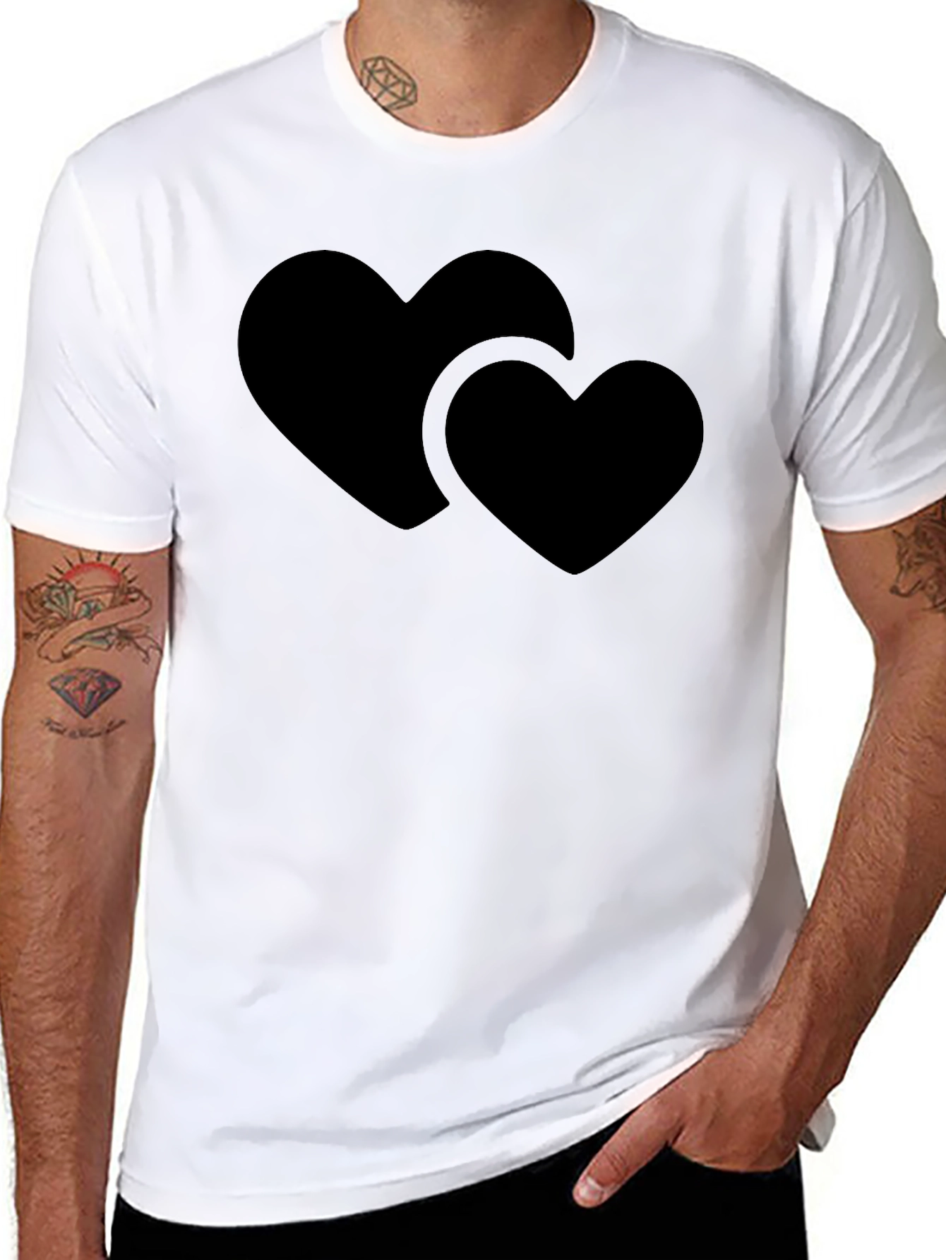 Black Heart Graphic T-Shirt