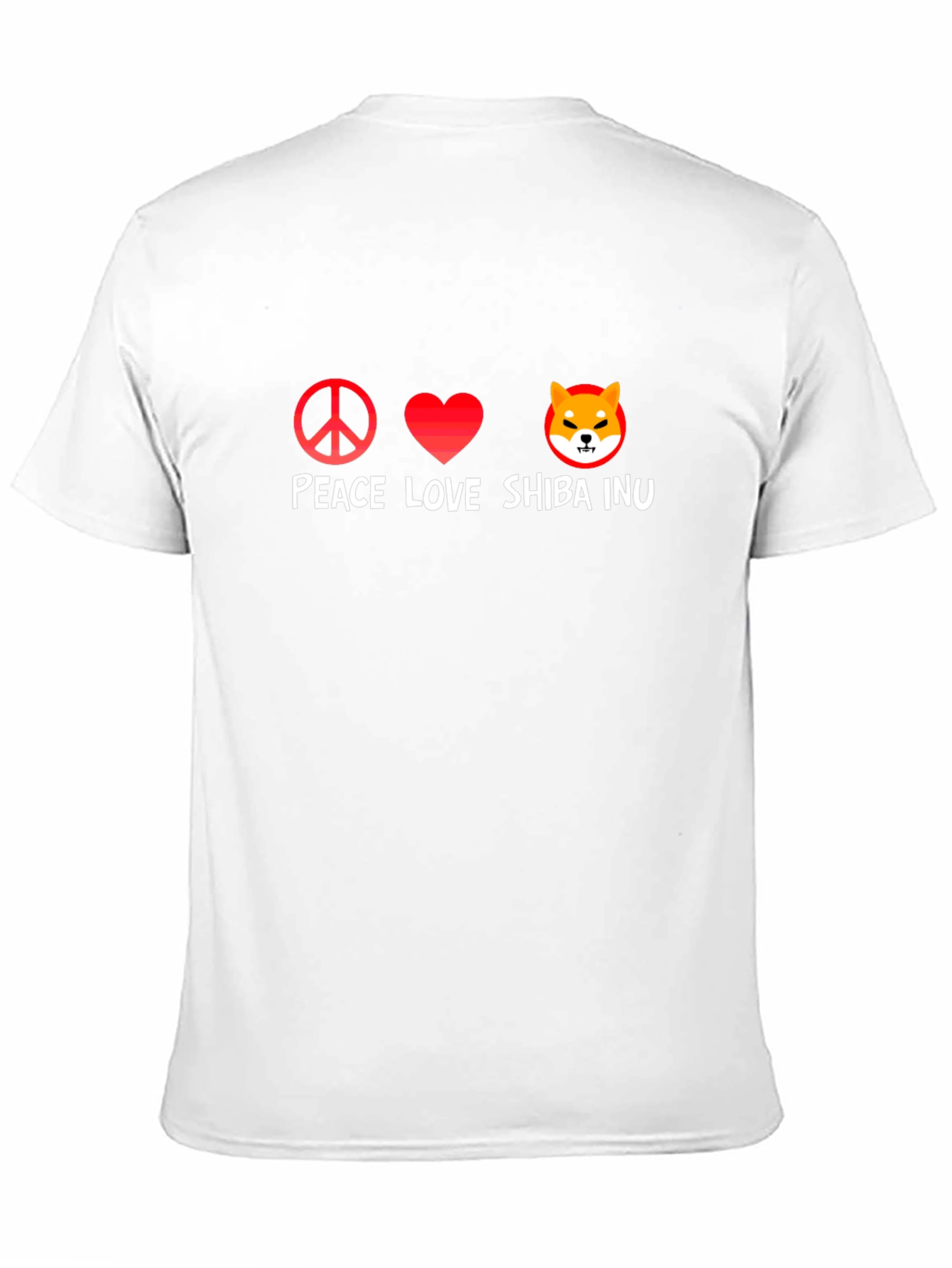 Peace Love Shiba Inu Black Graphic Tee